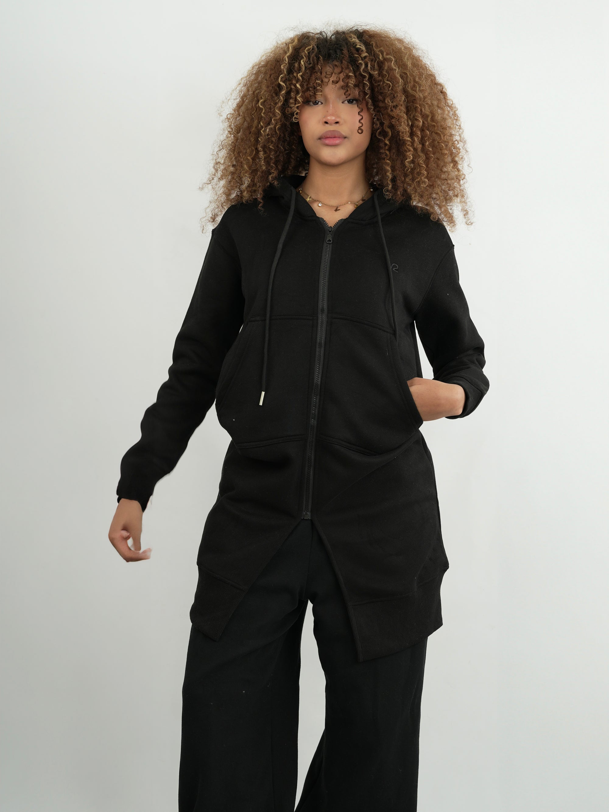 CHAQUETA MUJER FMSA039 NEGRO