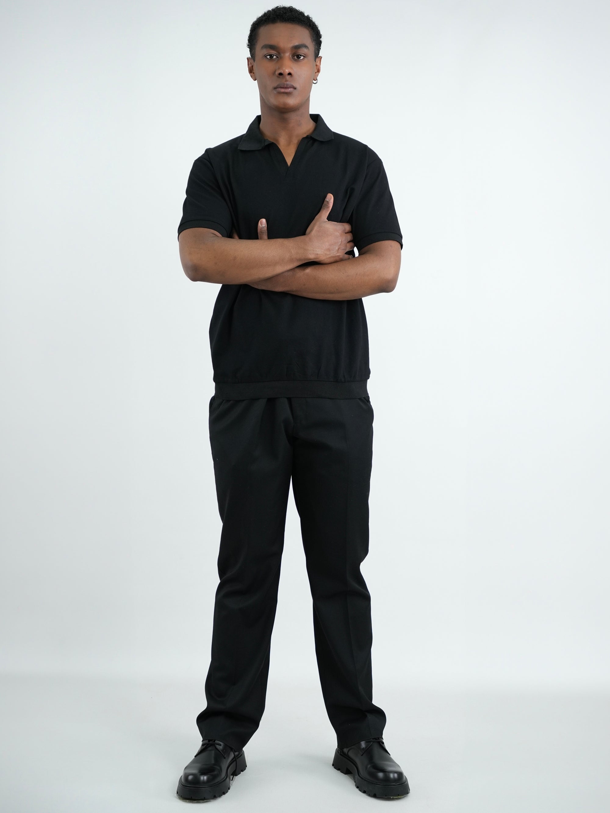 CAMISA HOMBRE CAP007 NEGRO