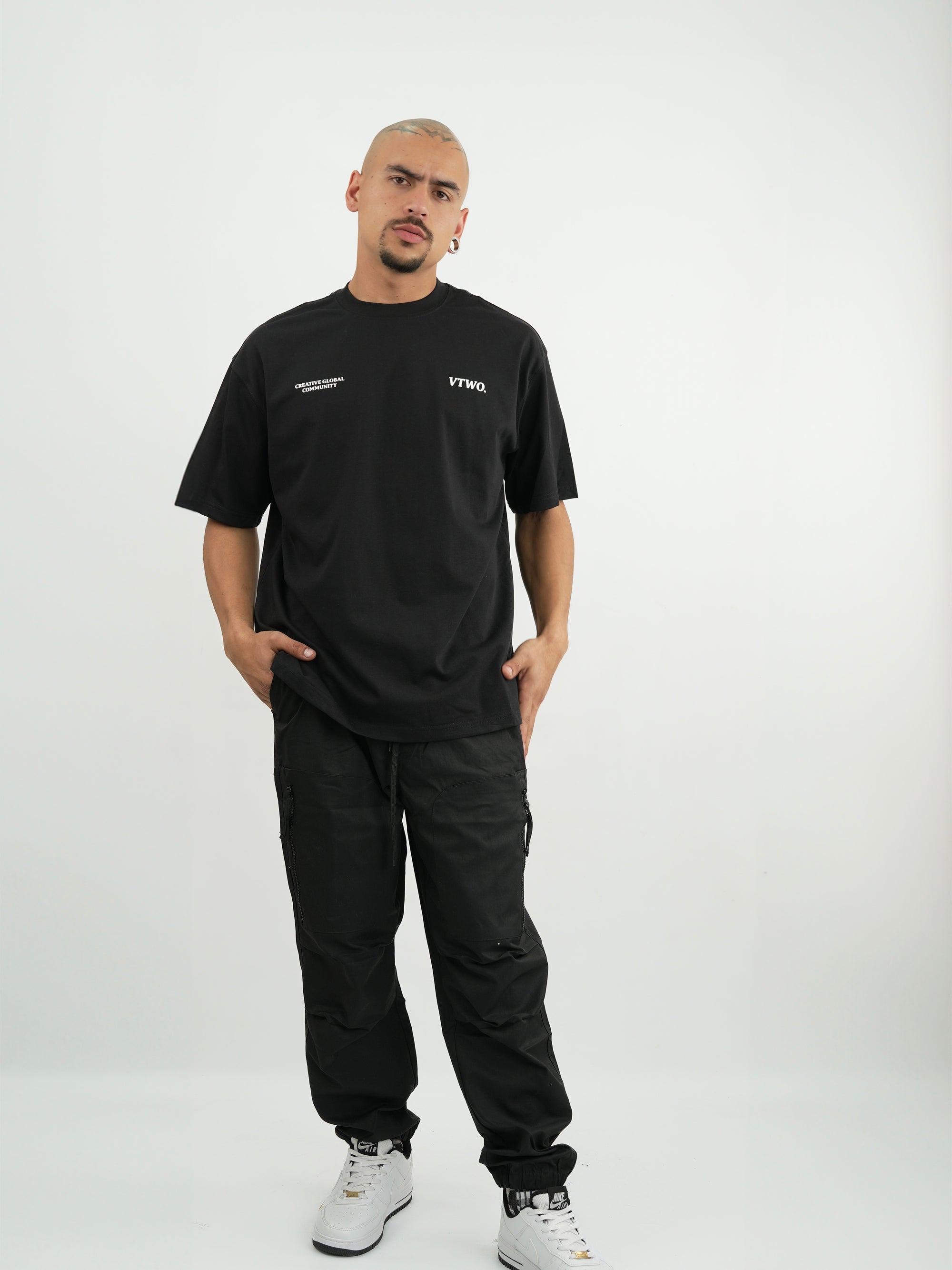 CAMISETA HOMBRE FCA015 NEGRO
