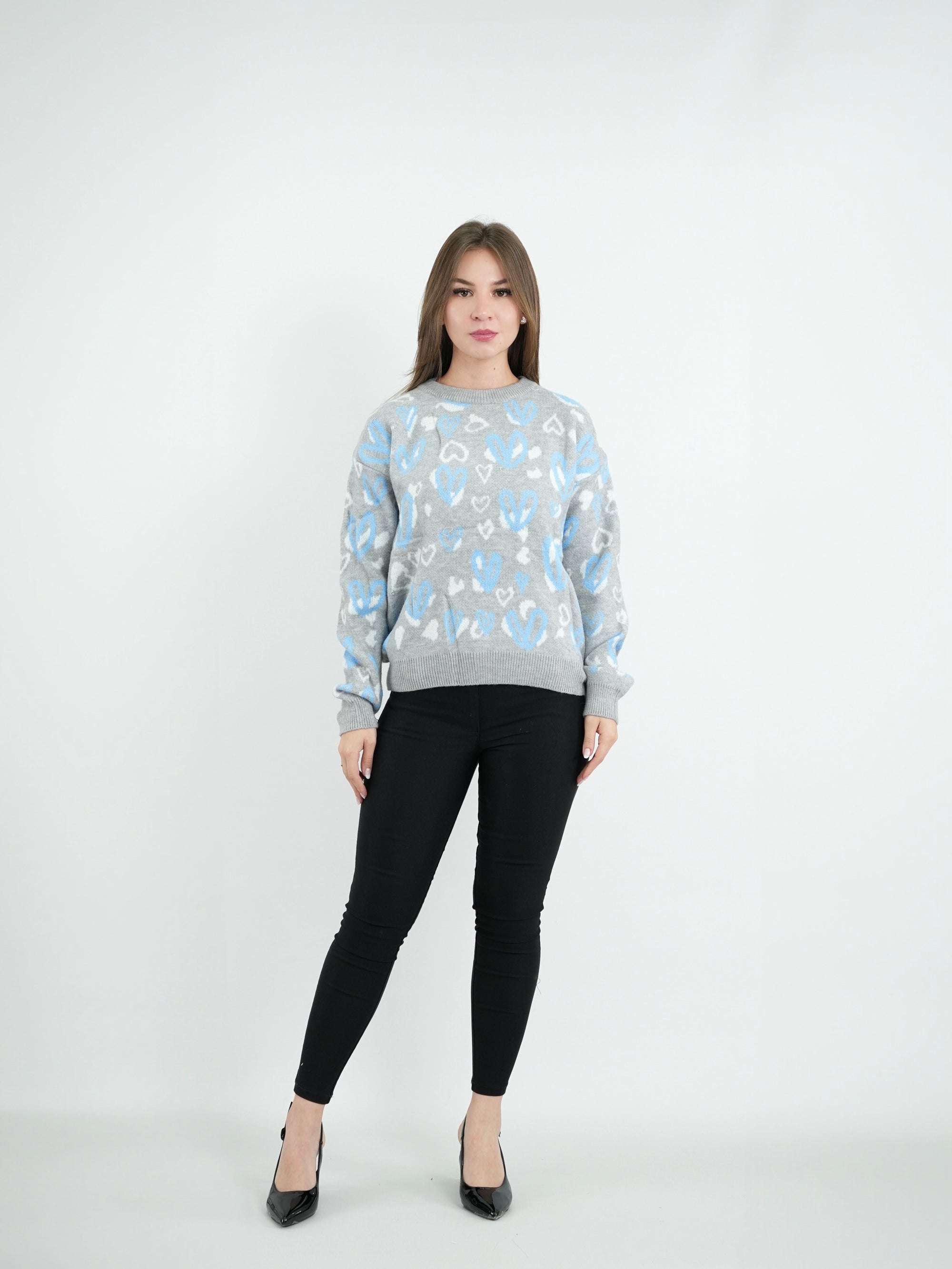 SUÉTER MUJER MSA207 GRIS