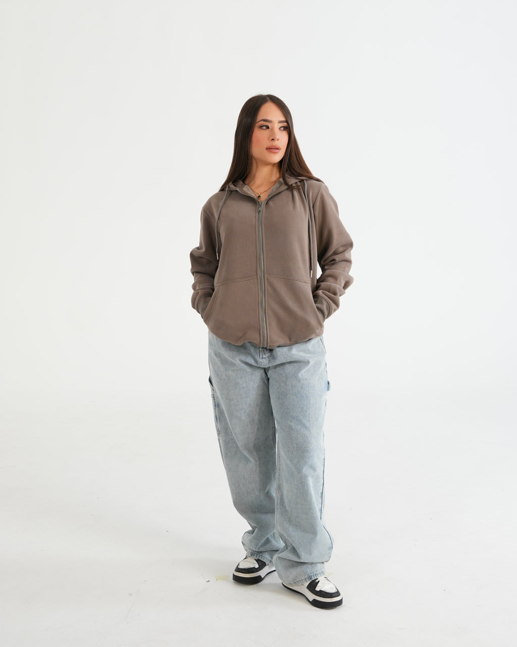 HOODIE FSA067 KHAKI O