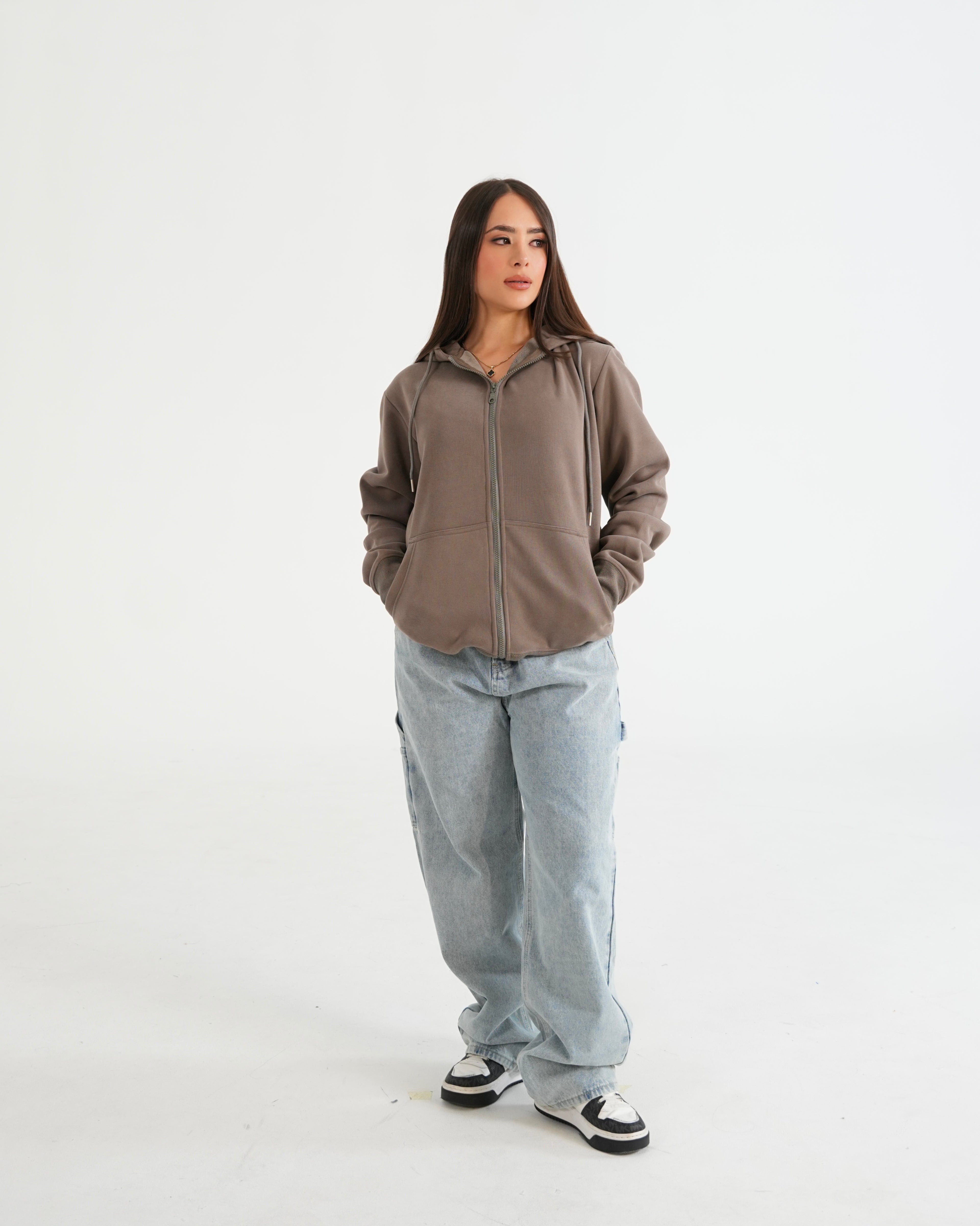 HOODIE FSA067 KHAKI O