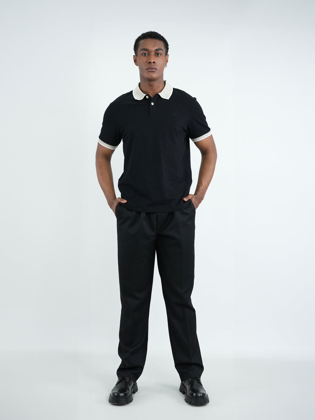 CAMISA POLO CAP004 NEGRO