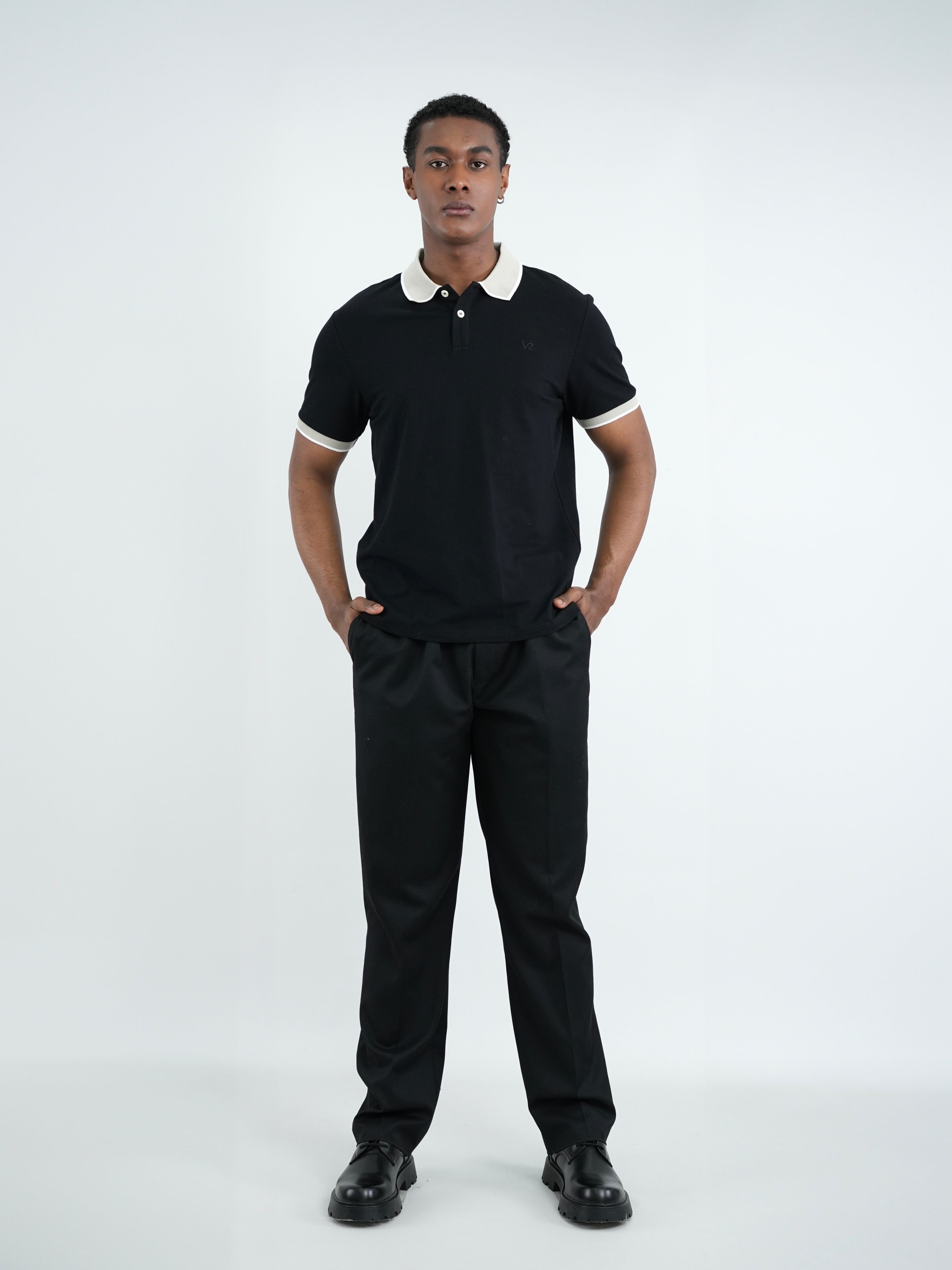CAMISA POLO CAP004 NEGRO