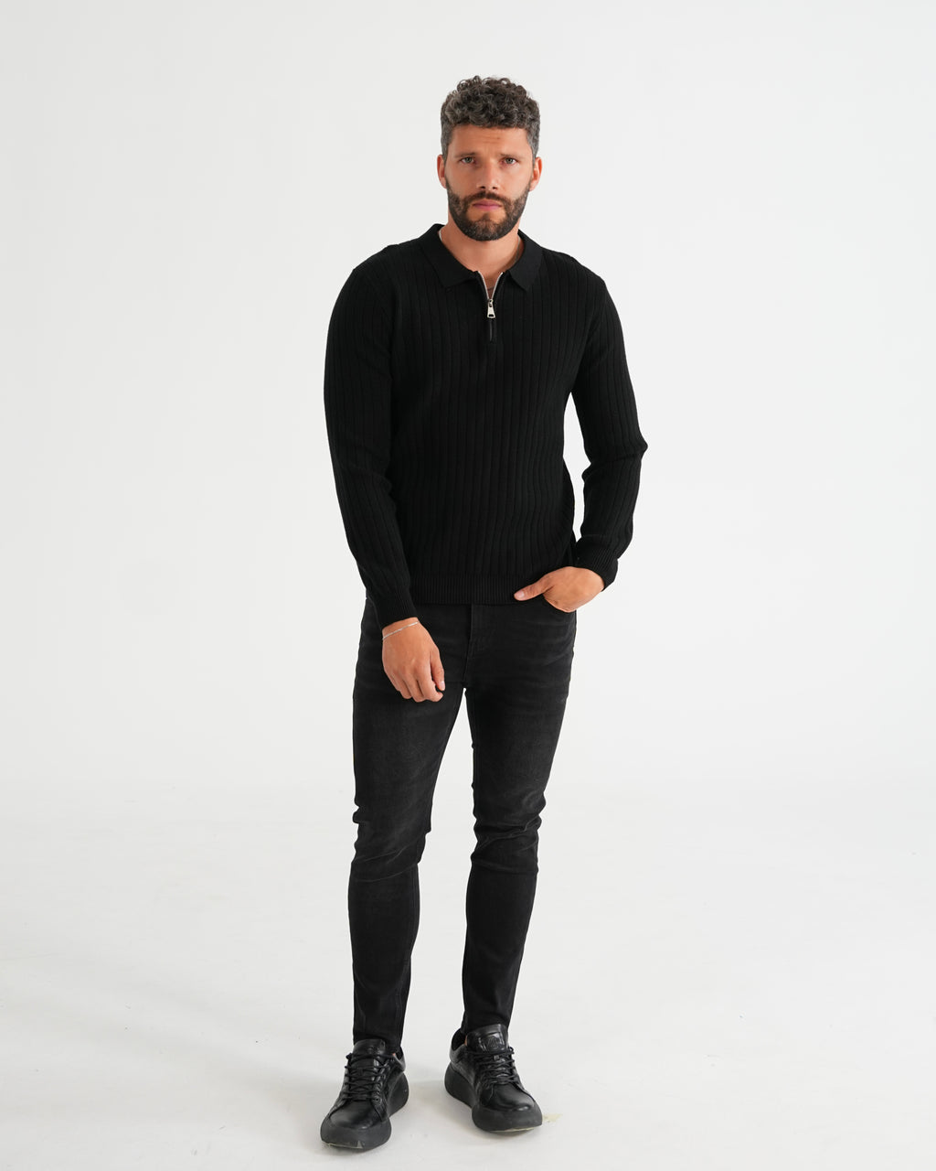 SUÉTER HISA022 NEGRO