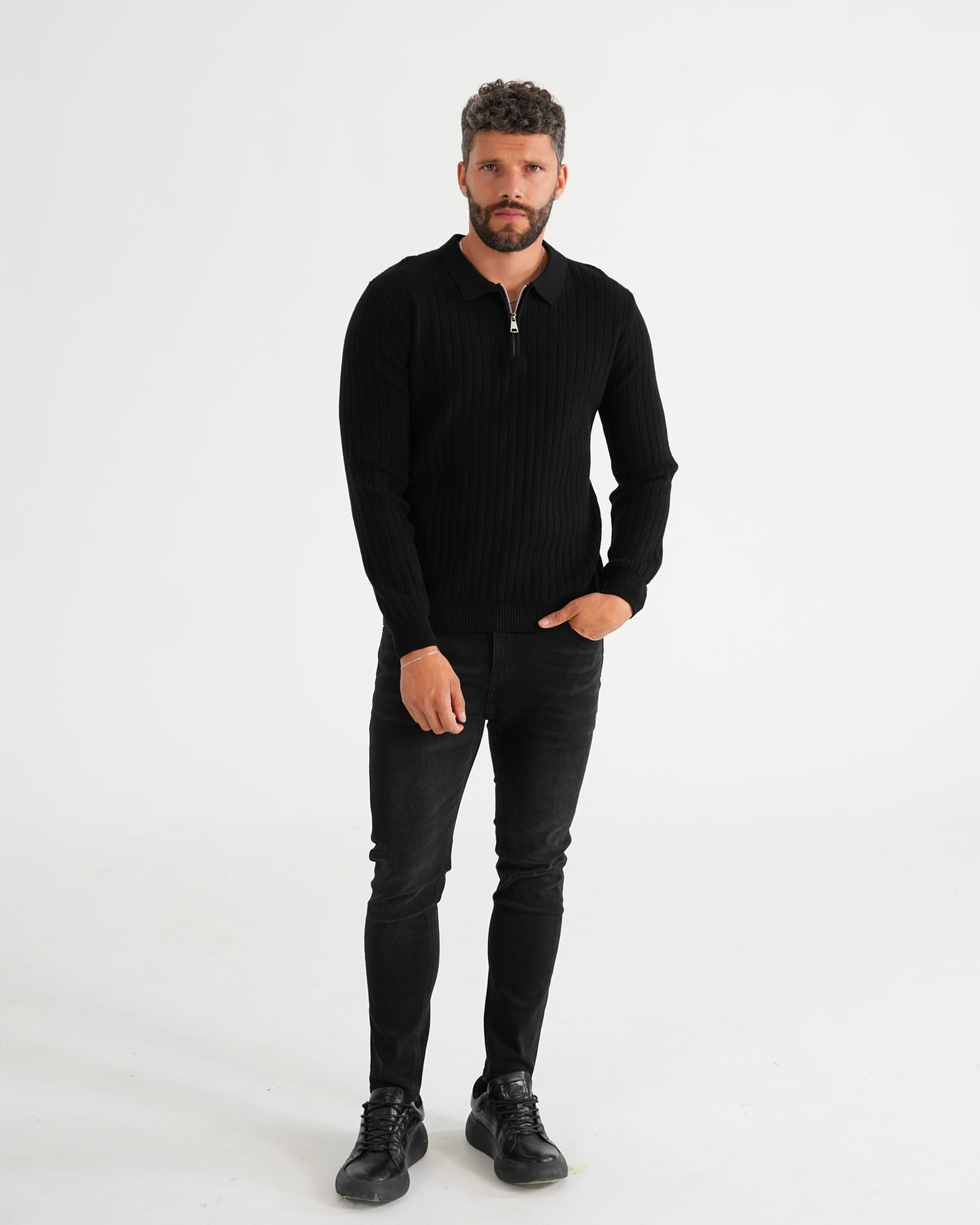 SUÉTER HISA022 NEGRO