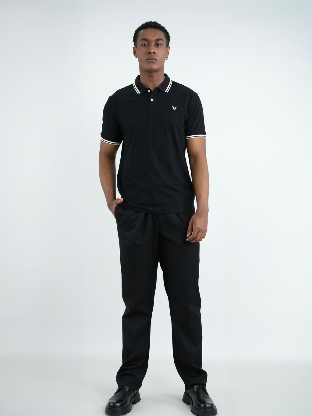 CAMISA POLO CAP005 NEGRO