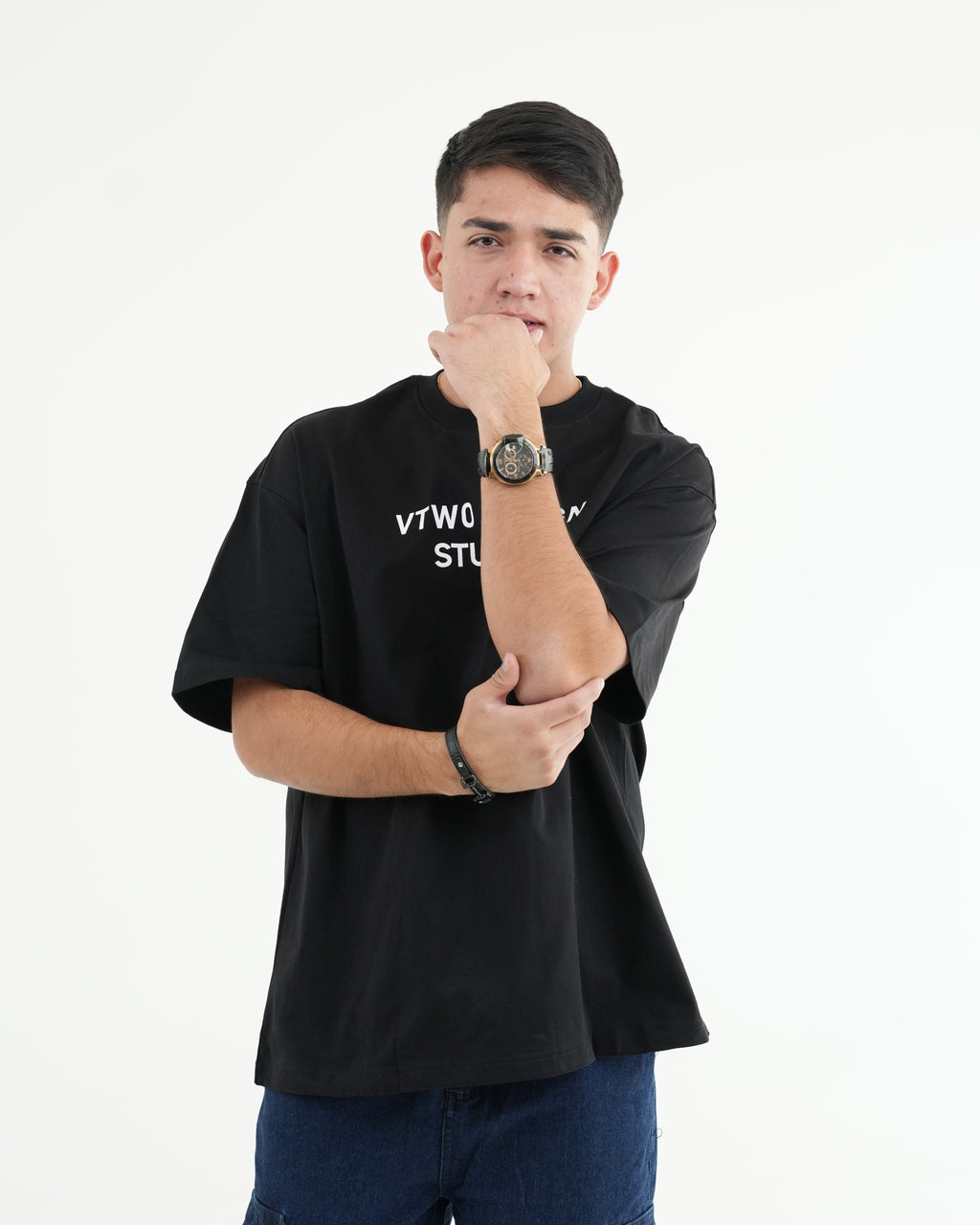 CAMISETA FCA008 NEGRO