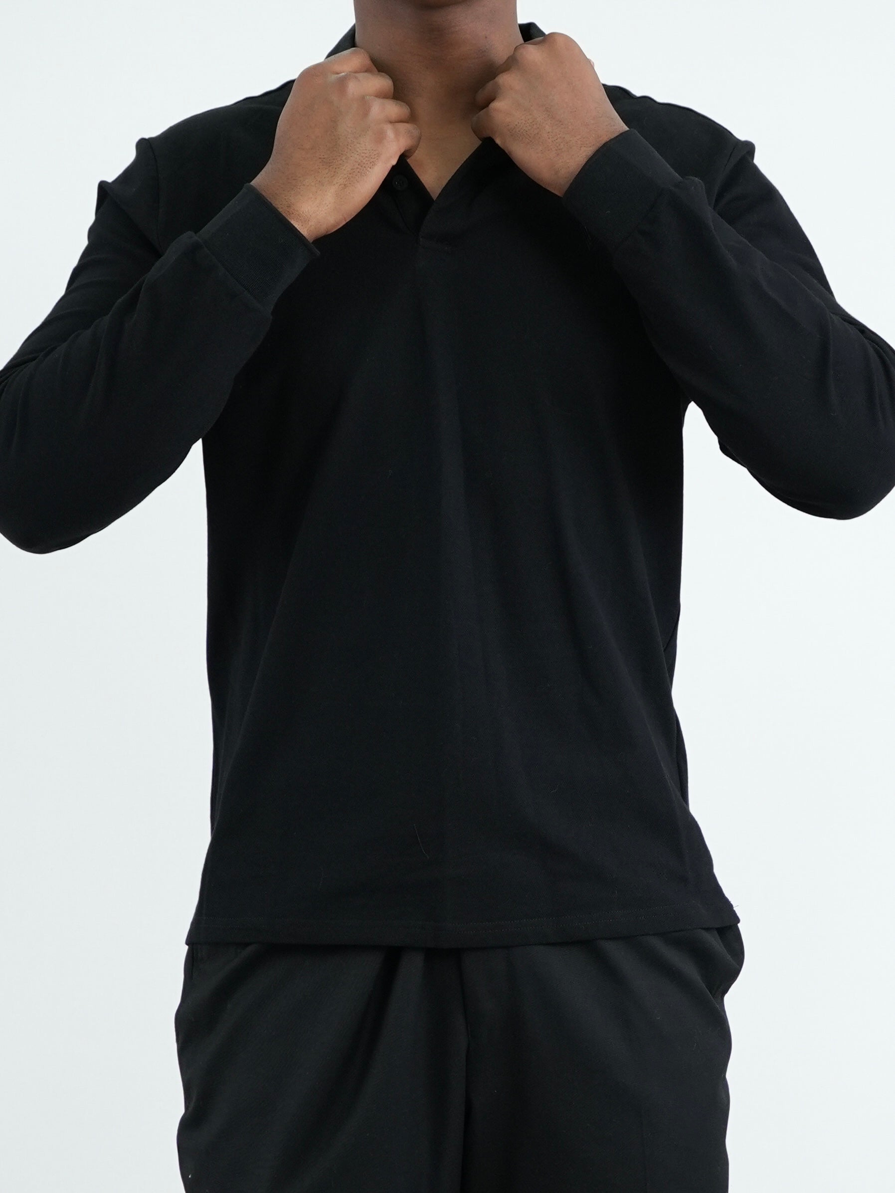 CAMISA POLO CAP009 NEGRO