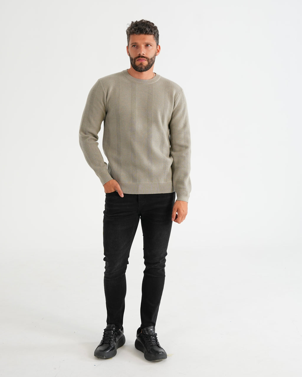 SUÉTER HISA030 KHAKI