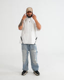 HOODIE MANGA CORTA CA016 BLANCO