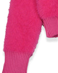 SUÉTER PELUCHE CON CREMALLERA FUCSIA MSA144