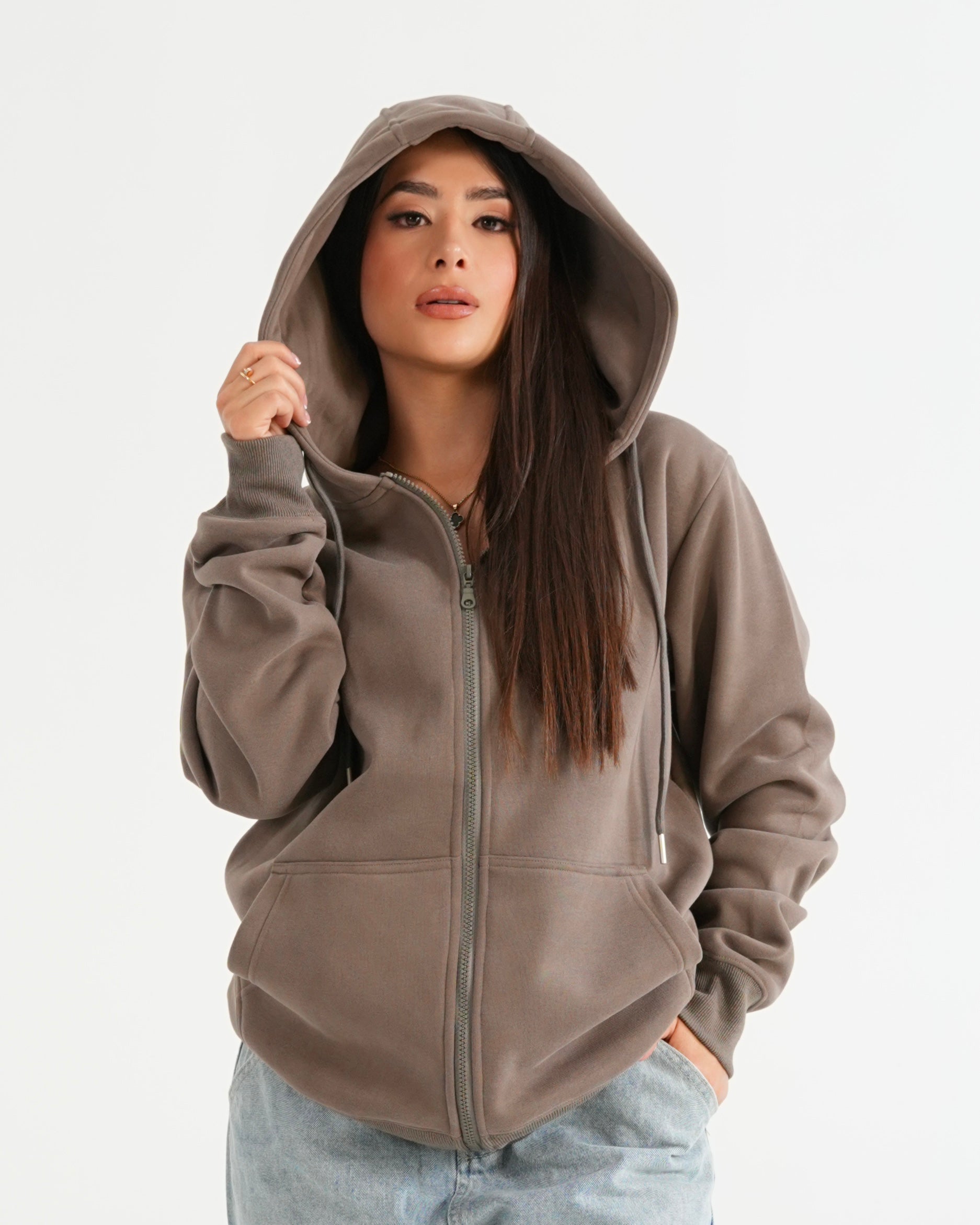 HOODIE FSA067 KHAKI O