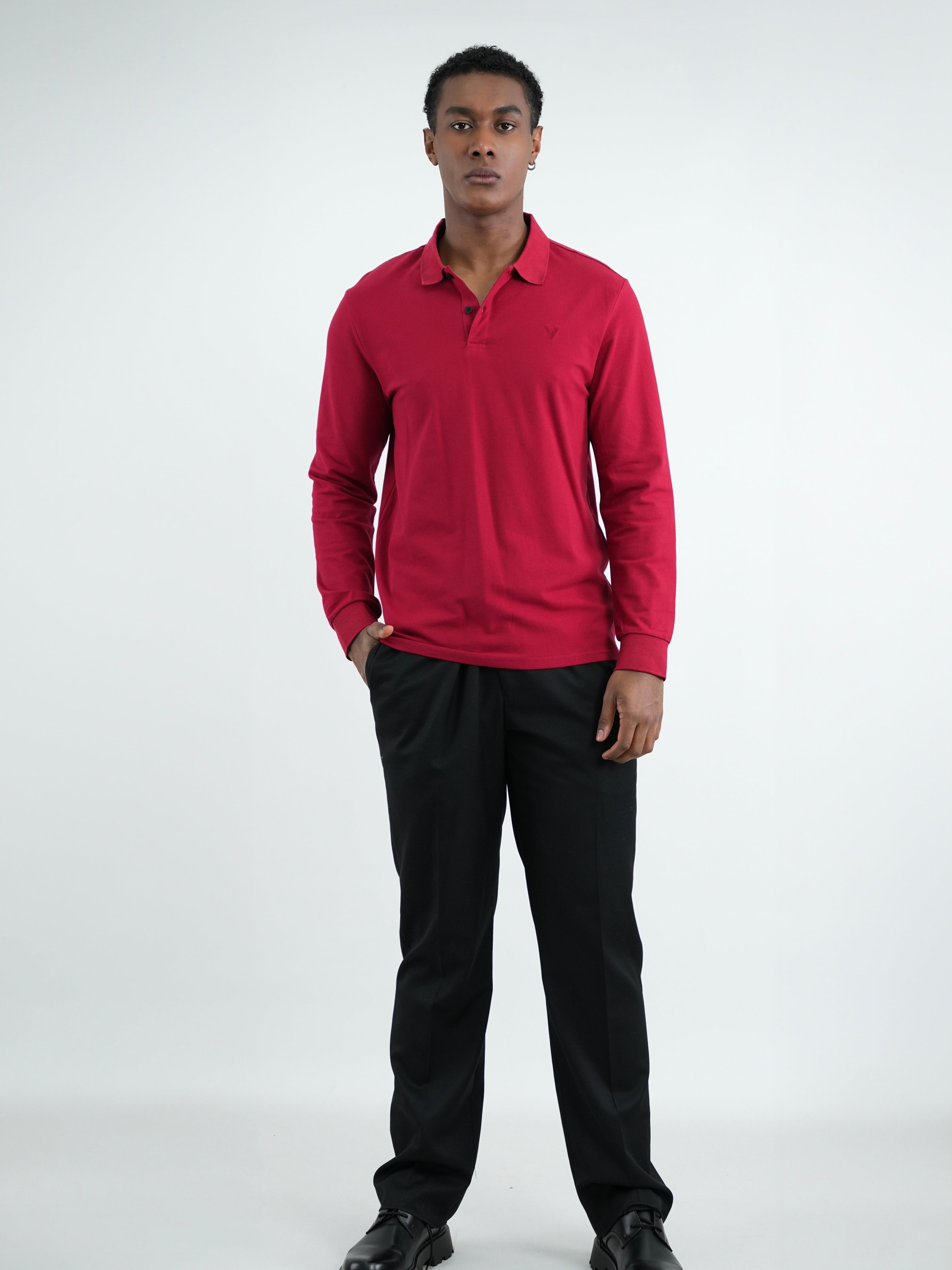 CAMISA POLO CAP009 ROJO