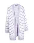 CARDIGAN ALGODON BLANCO LILA MSA139