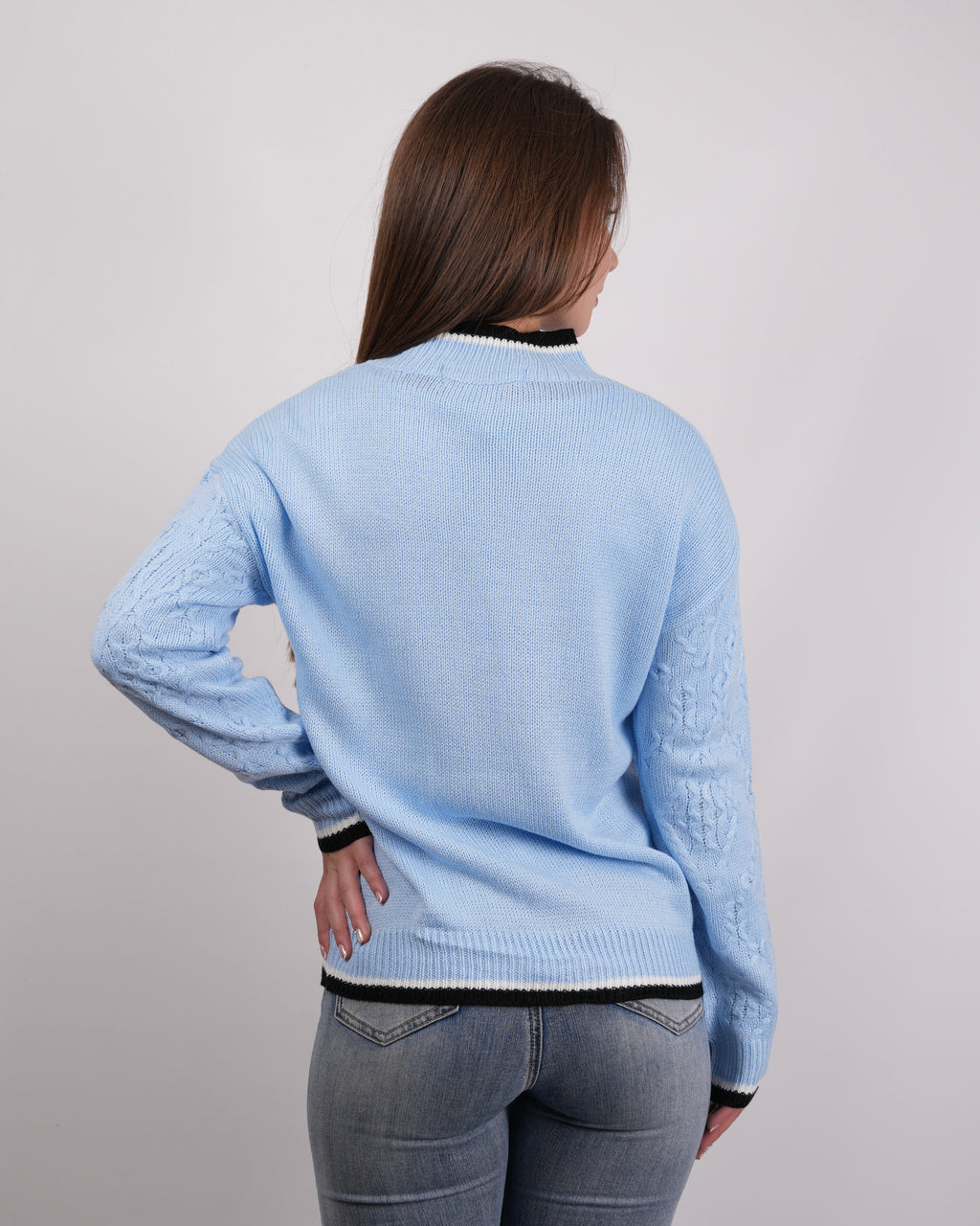 SUETER MUJER MSA204 AZUL