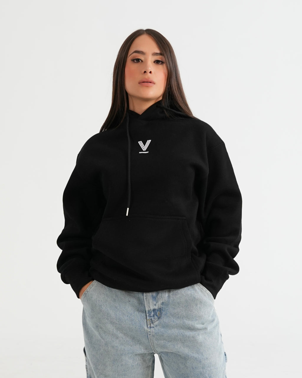 HOODIE FSA083 NEGRO