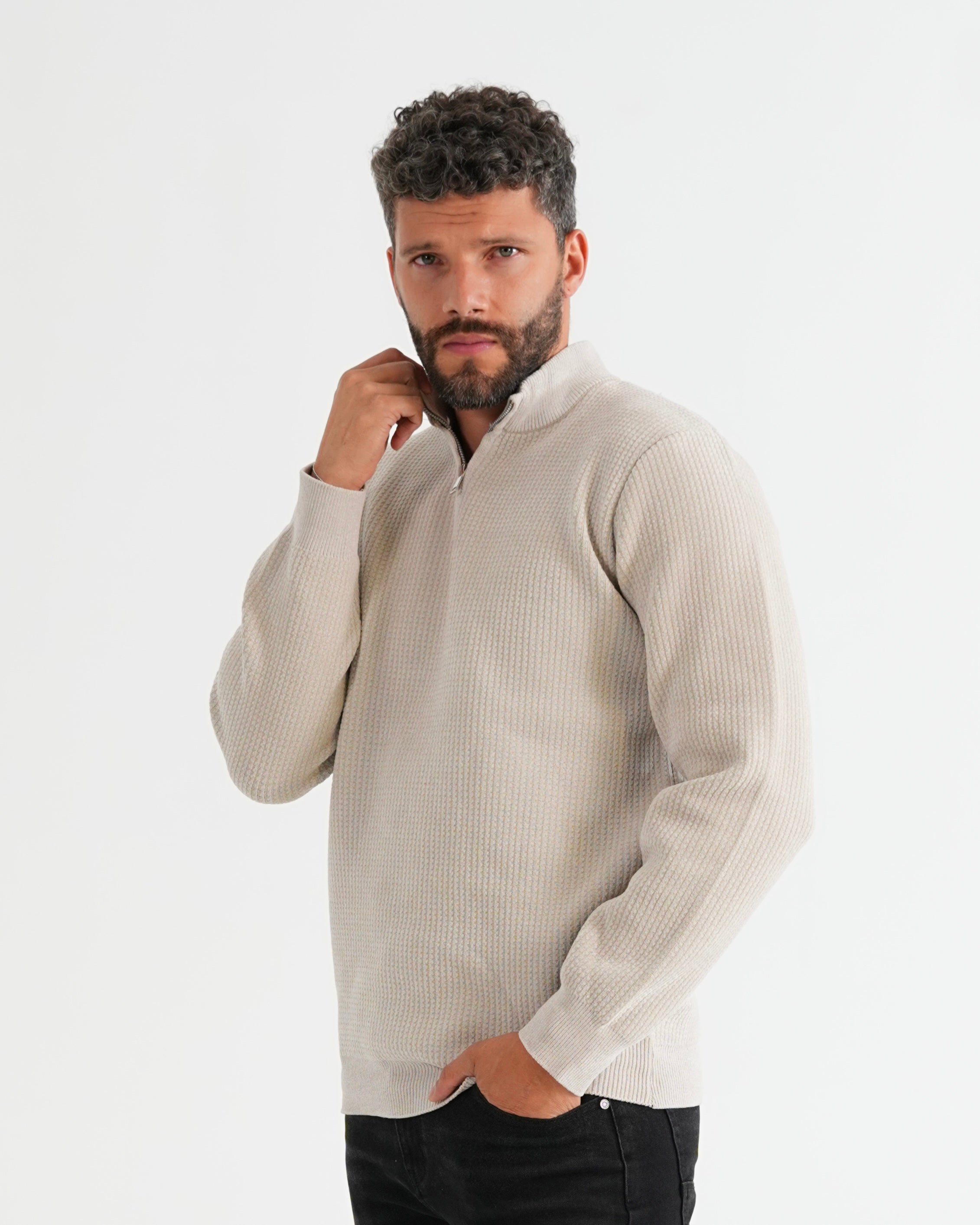 SUÉTER HISA023 KHAKI