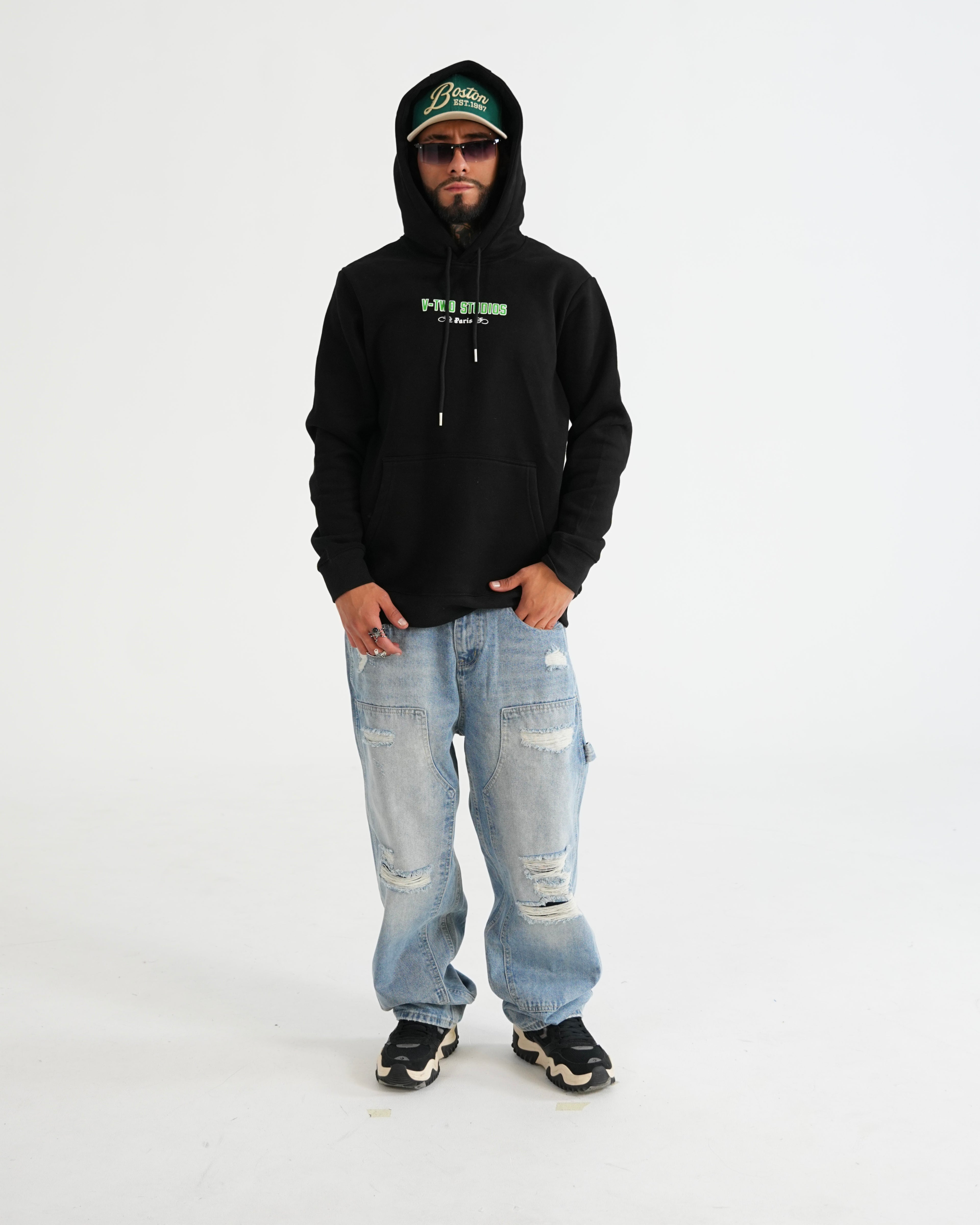 HOODIE FSA071 NEGRO