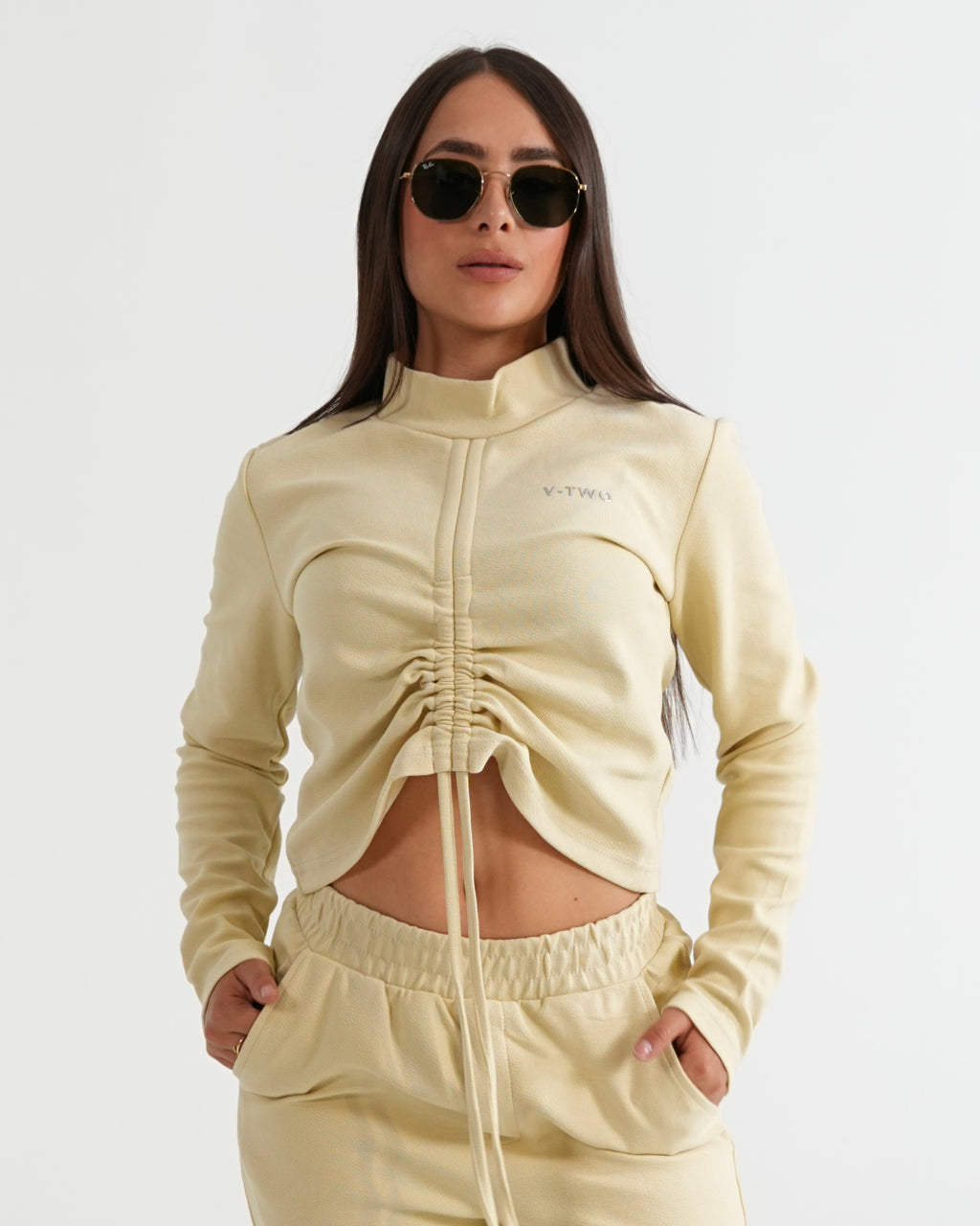 SUDADERA V001 BEIGE