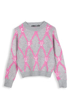 SUÉTER MSA155 GRIS-FUXIA