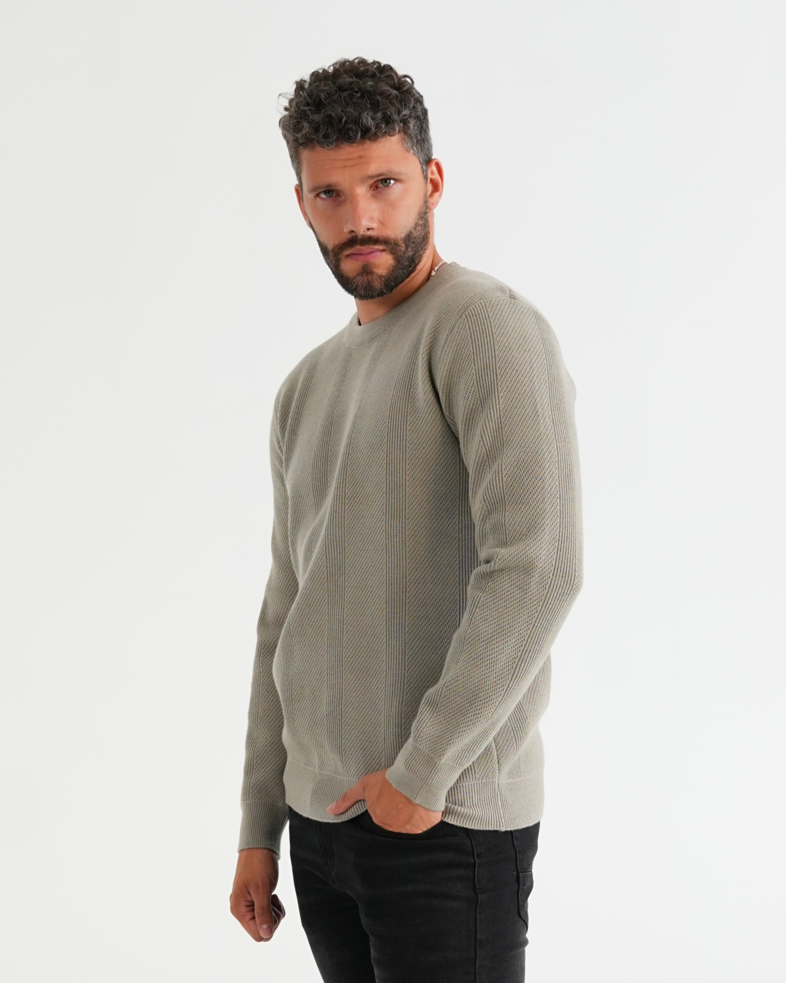 SUÉTER HISA030 KHAKI