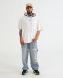 HOODIE MANGA CORTA CA016 BLANCO