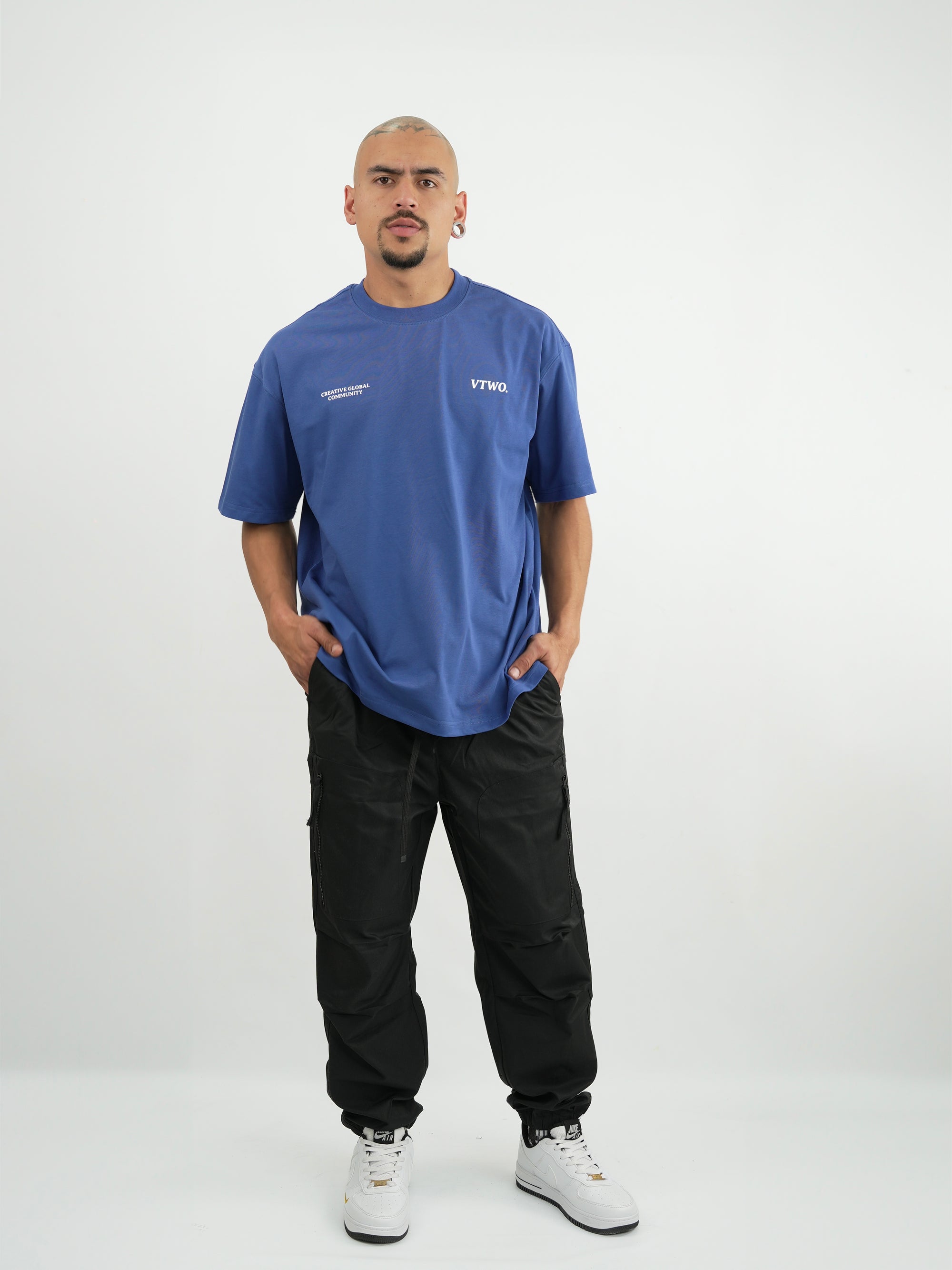 CAMISETA HOMBRE FCA015 AZUL.C