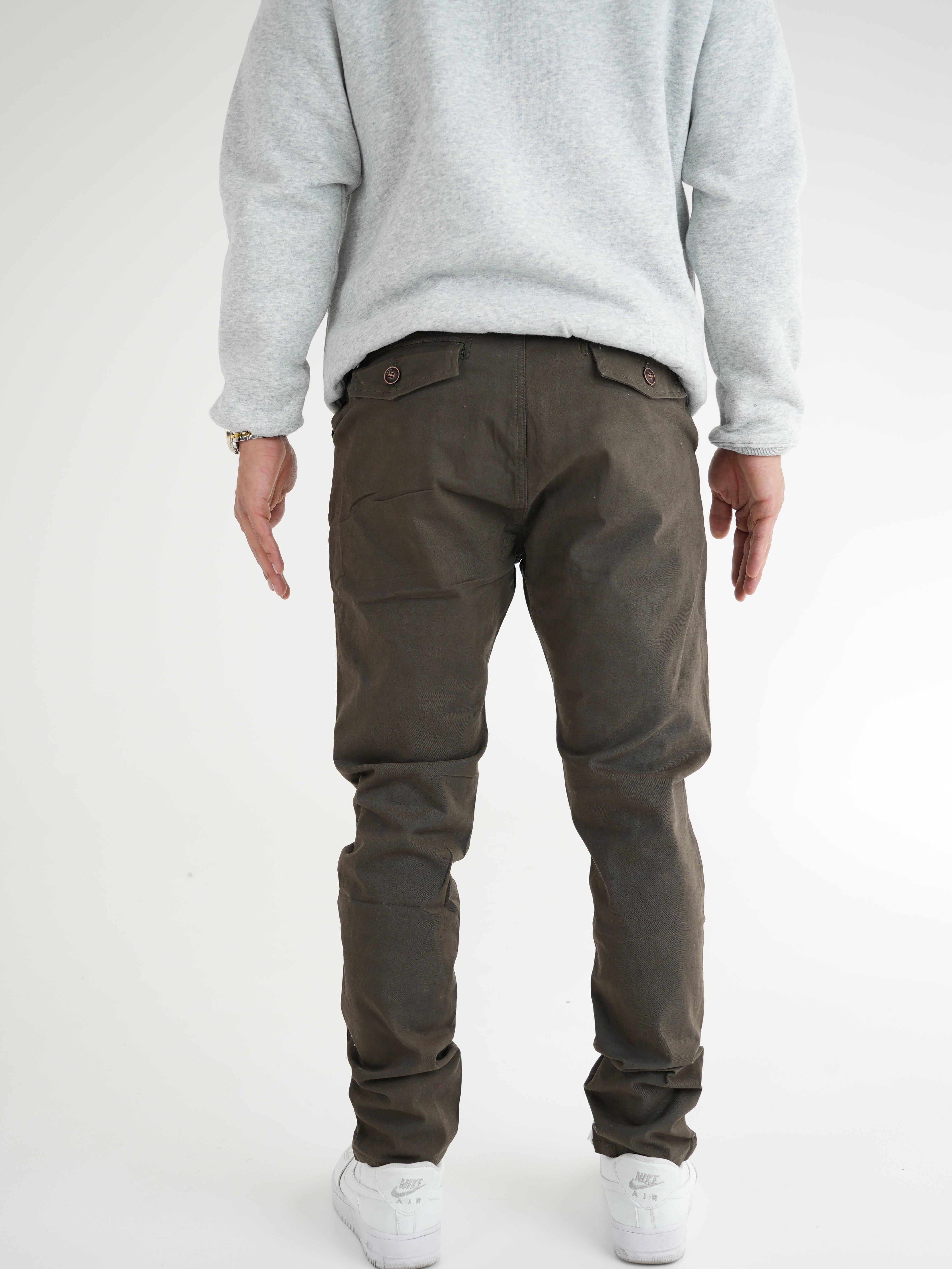 PANTALON DRILL DP002 AA VERDE