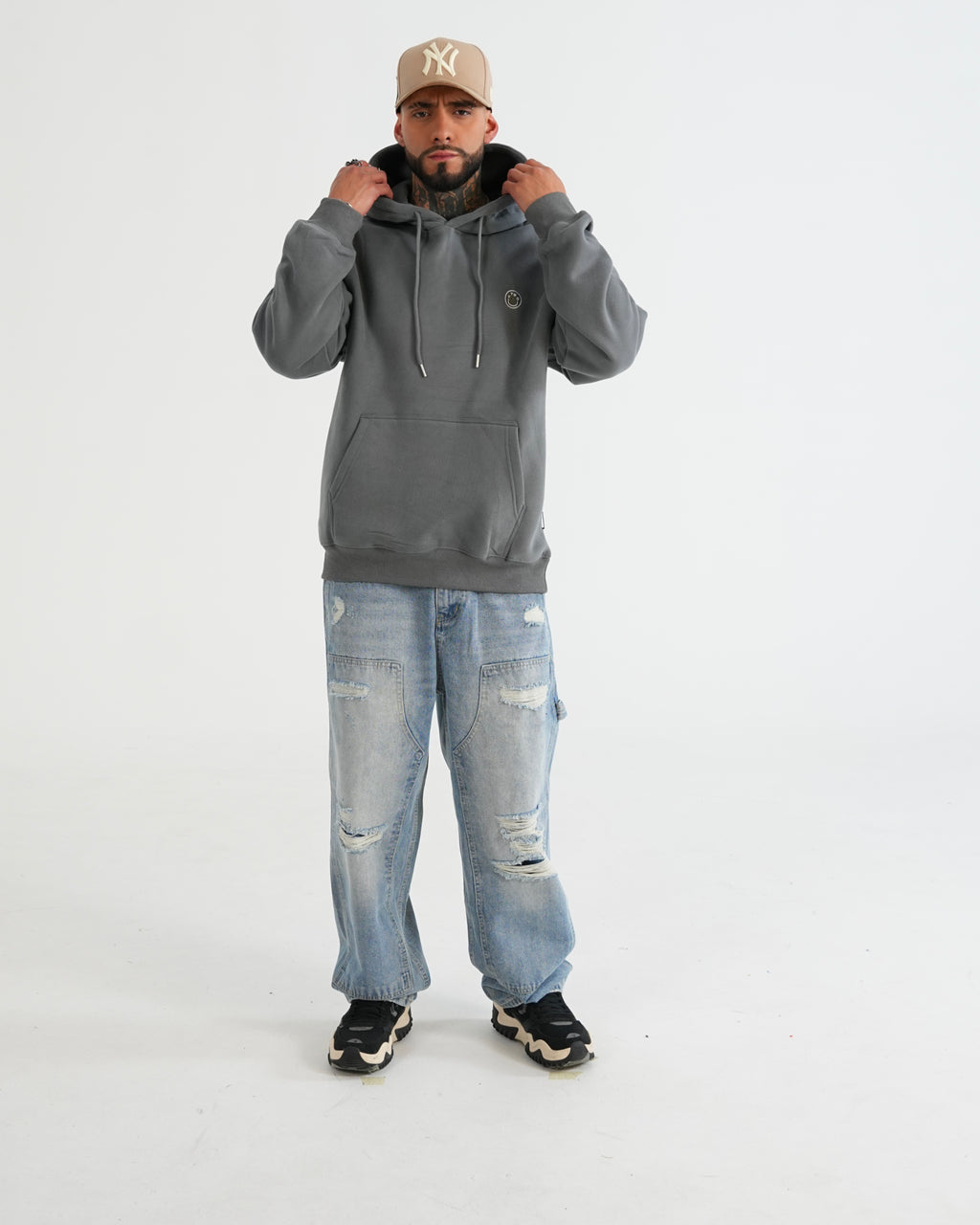 HOODIE FSA085 GRIS