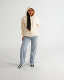 HOODIE BEIGE CON BOLSILLO CANGURO PARA HOMBRE