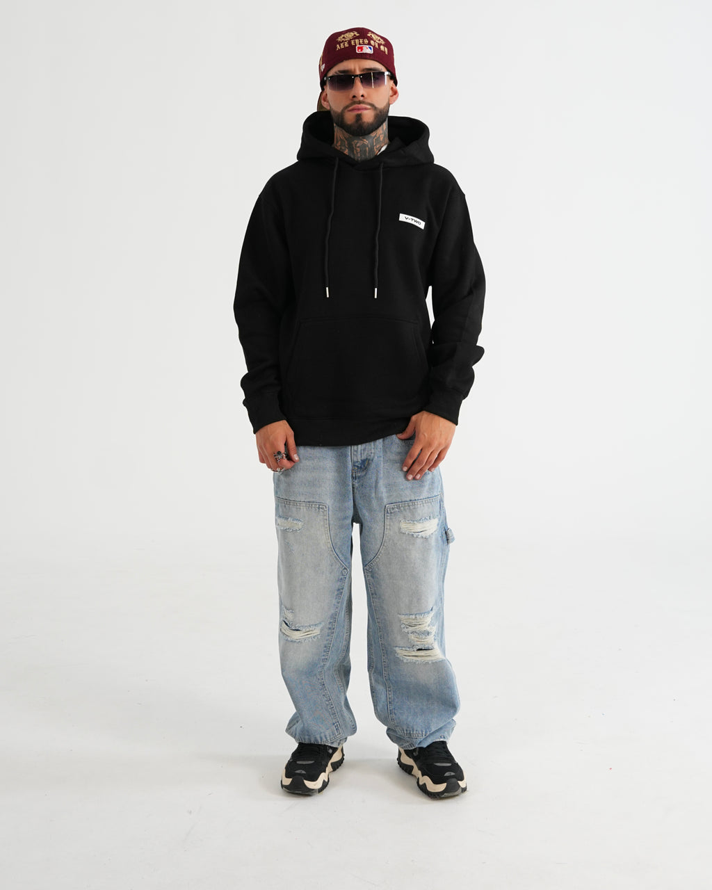 HOODIE FSA082 NEGRO