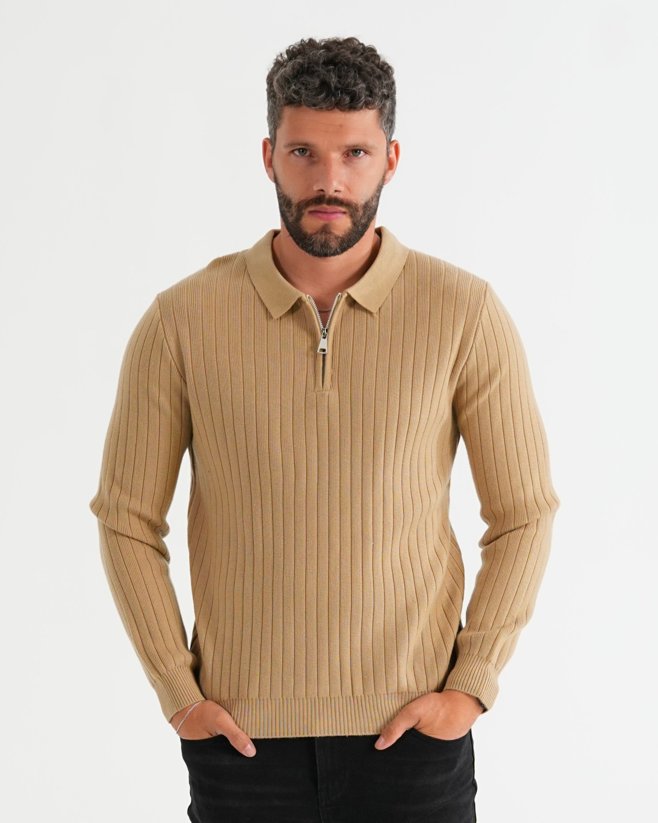 SUÉTER HISA022 KHAKI