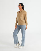 SUÉTER HISA022 KHAKI