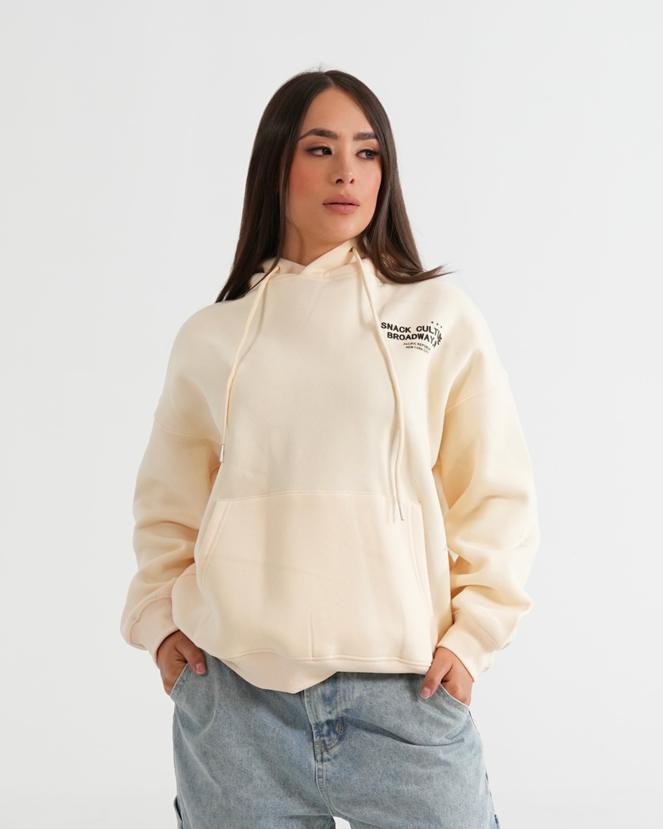 HOODIE FMSA044 BEIGE
