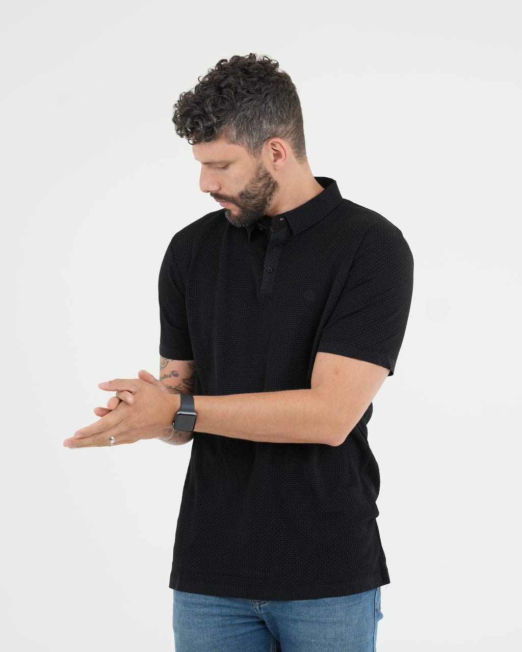 CAMISA POLO JCA002 NEGRO
