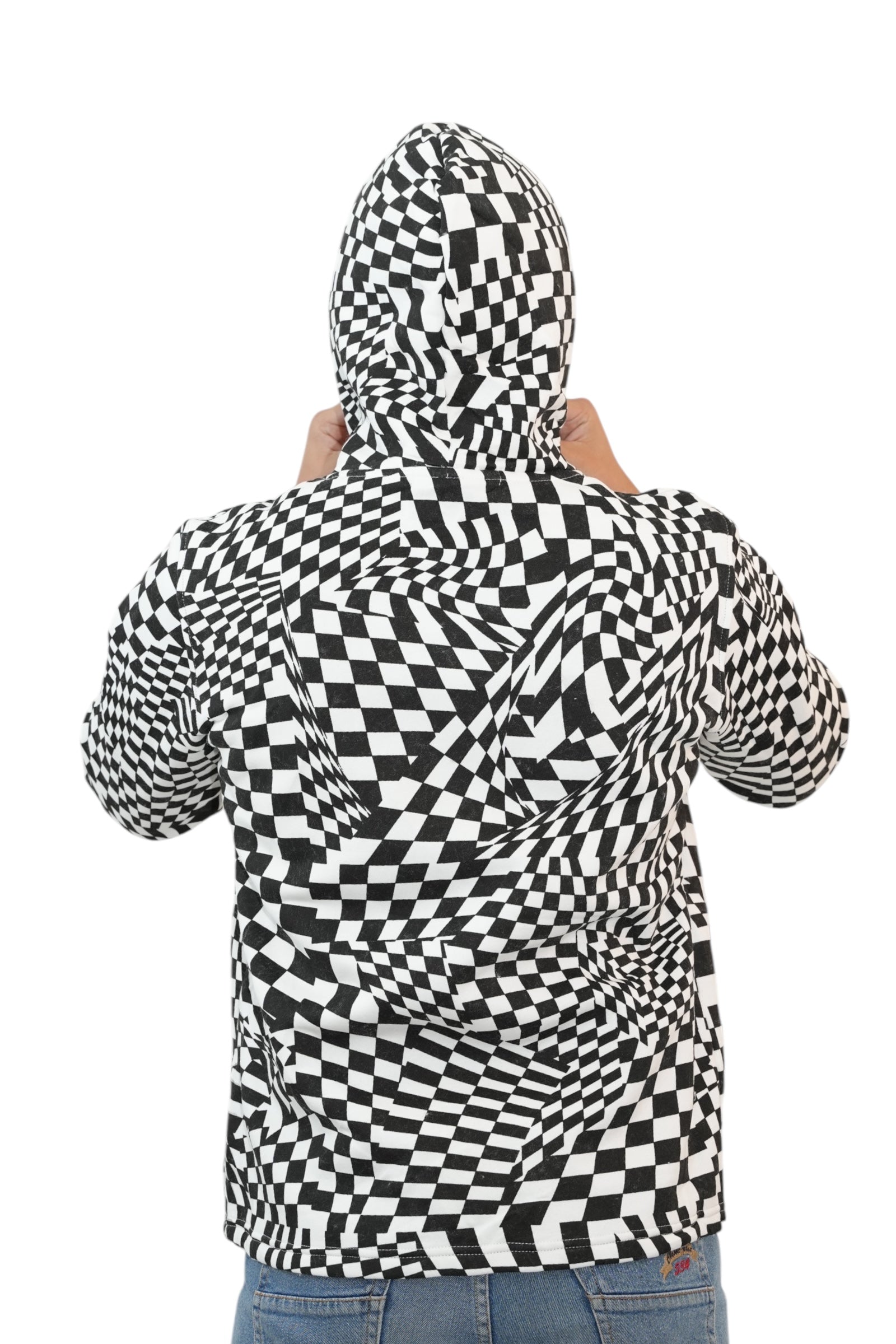 BUZO LSA025 BLANCO-NEGRO