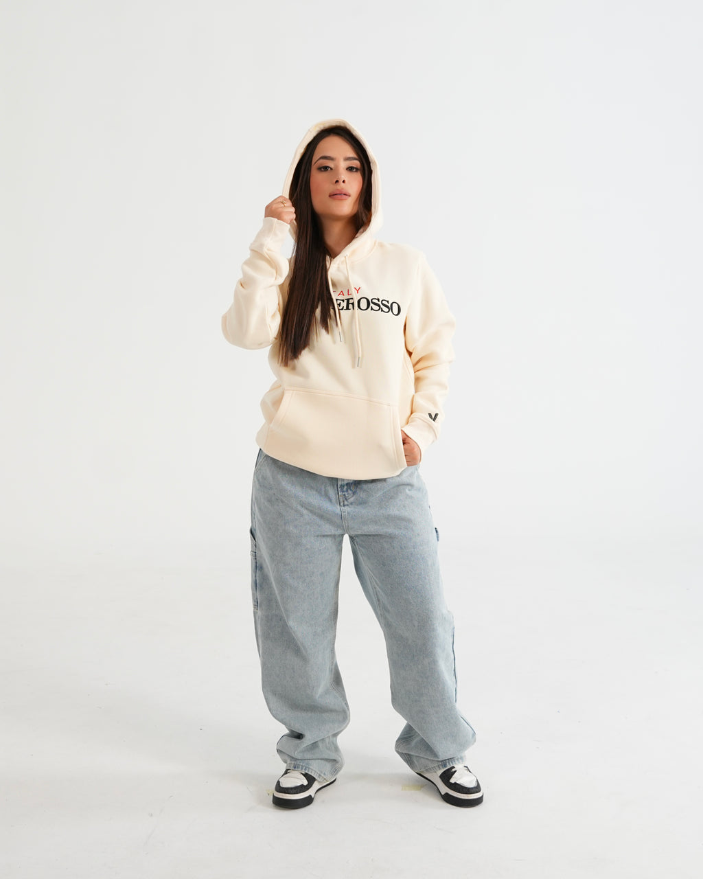 HOODIE FSA074 BEIGE