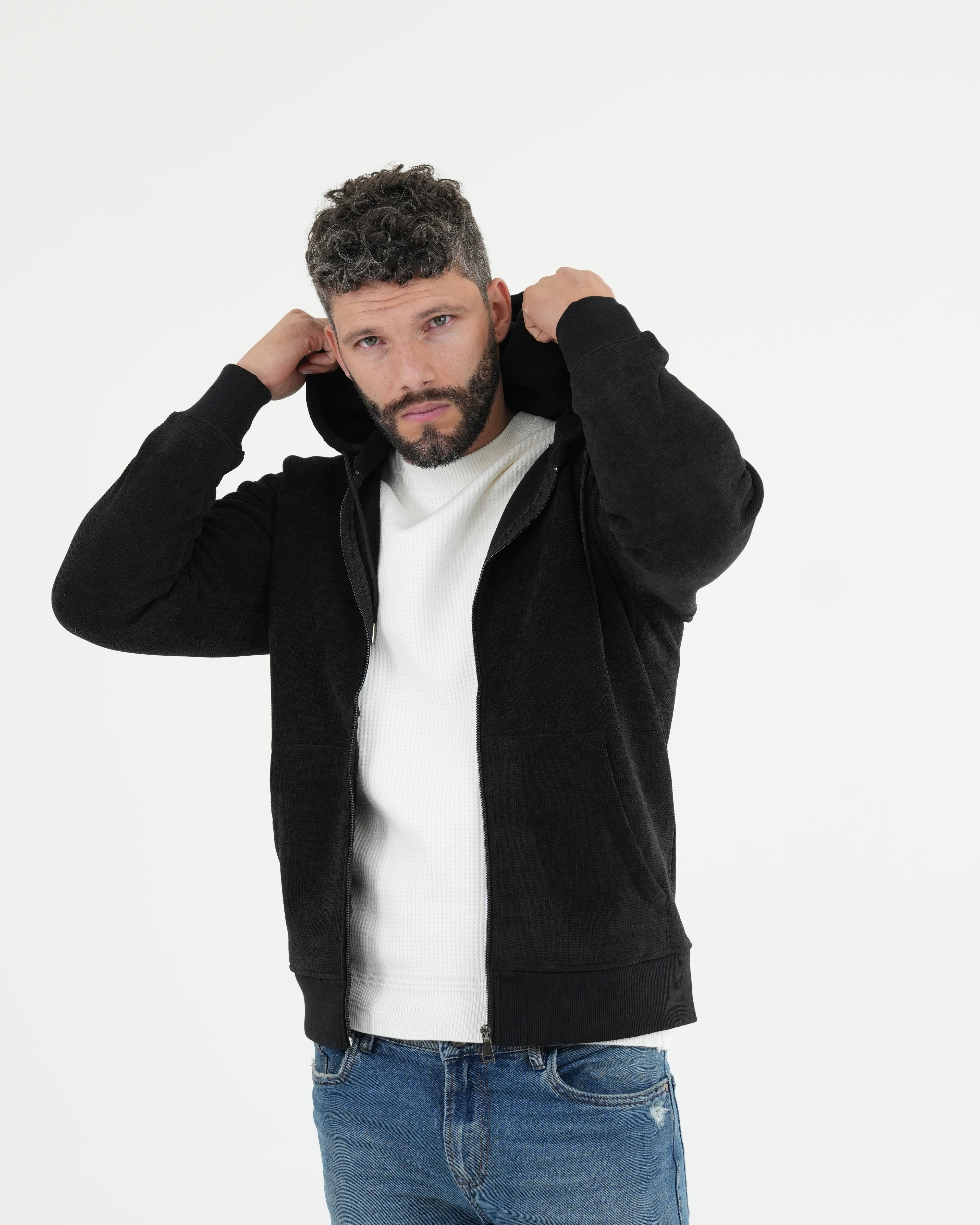 CHAQUETA HISA017 NEGRO
