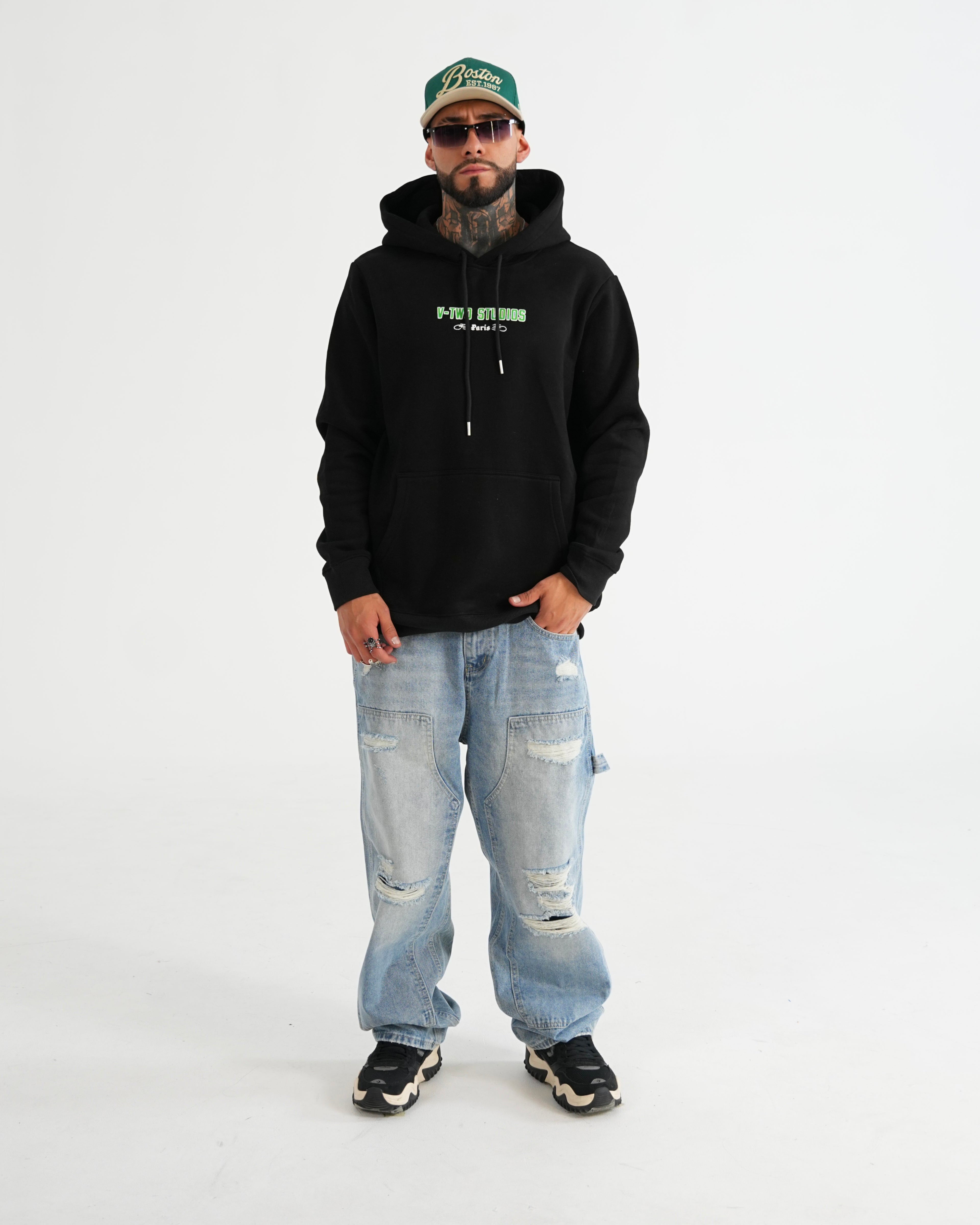 HOODIE FSA071 NEGRO