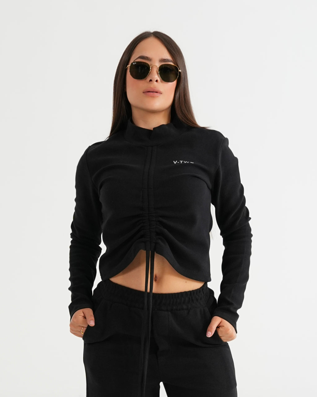 SUDADERA V001 NEGRO