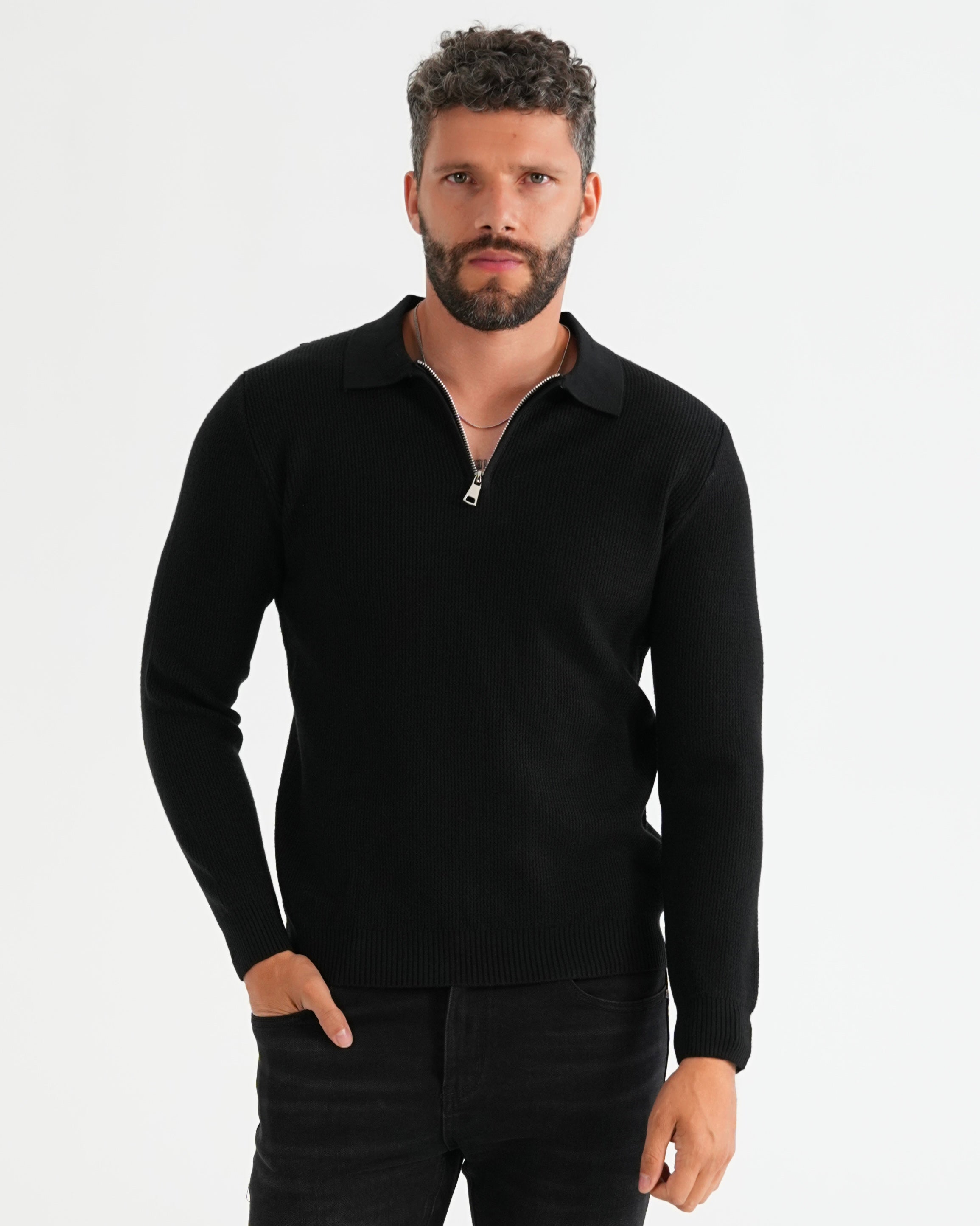 SUÉTER HISA021 NEGRO