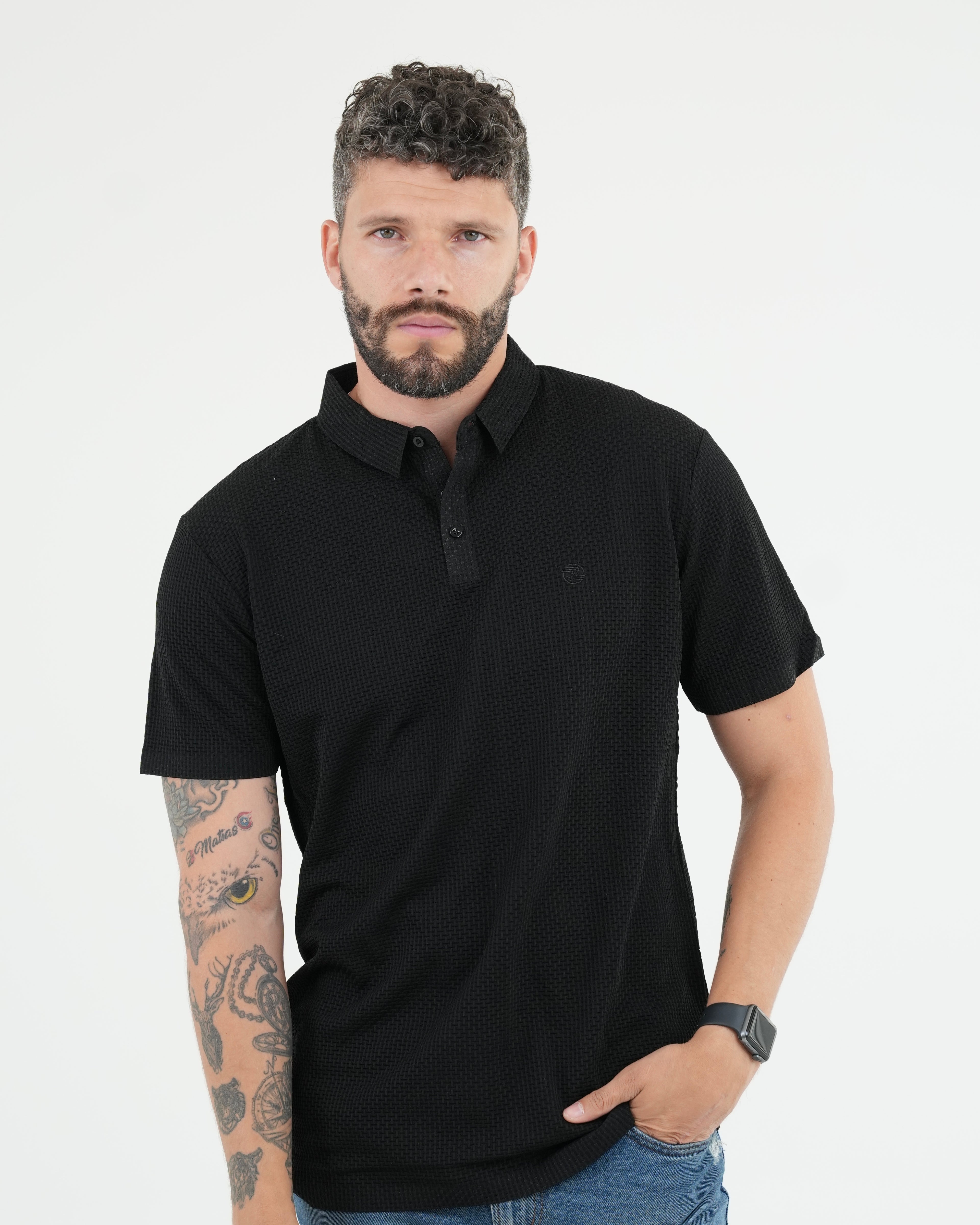 CAMISA POLO JCA002 NEGRO