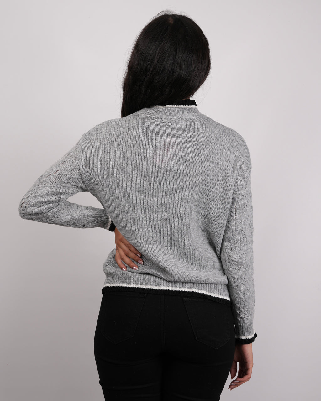 SUETER MUJER MSA204 GRIS