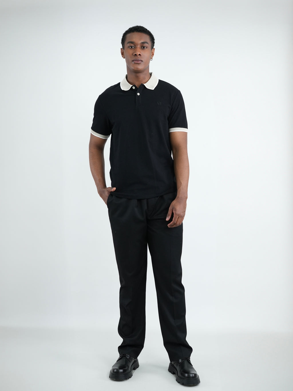 CAMISA POLO CAP004 NEGRO