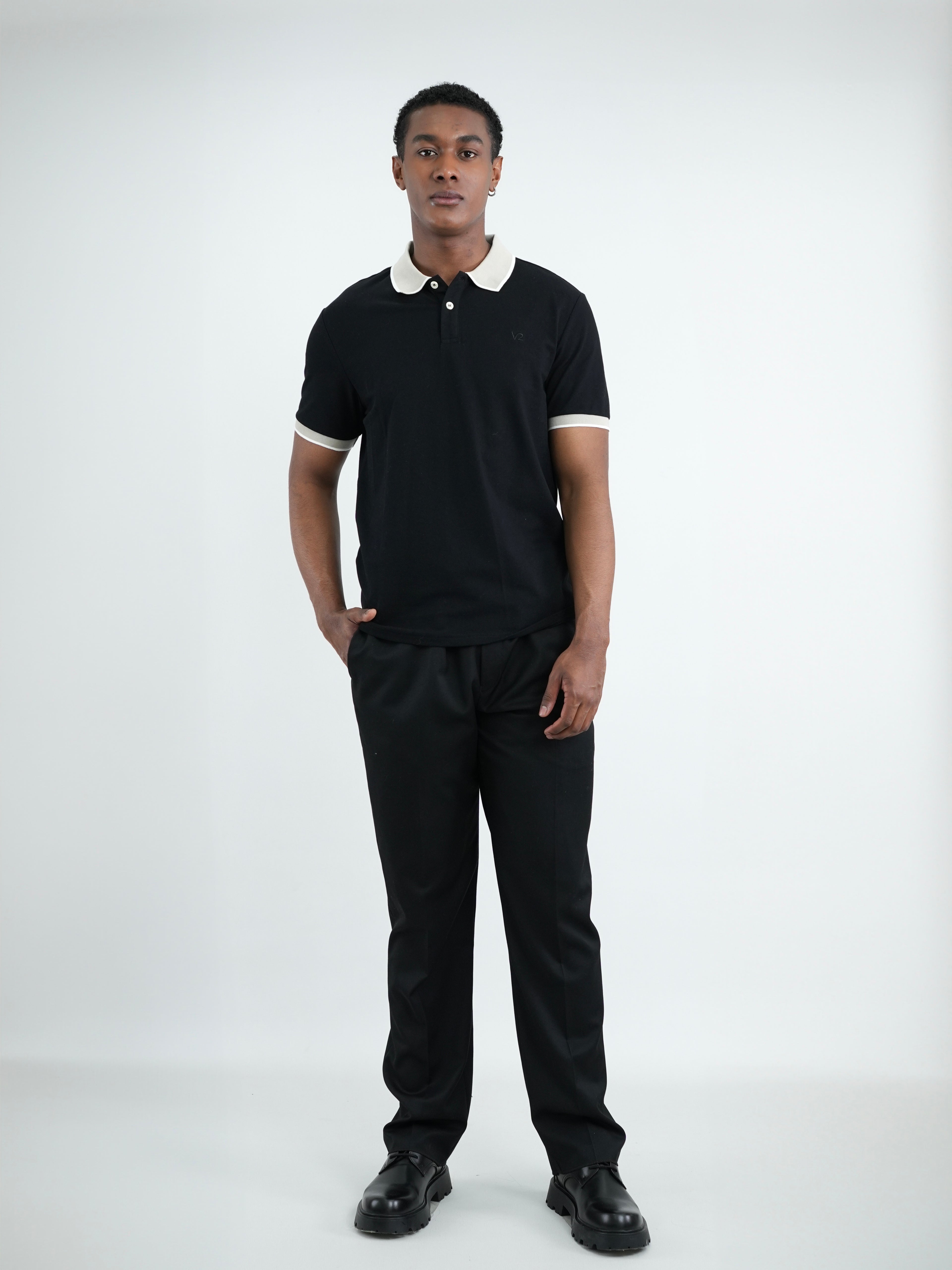 CAMISA POLO CAP004 NEGRO