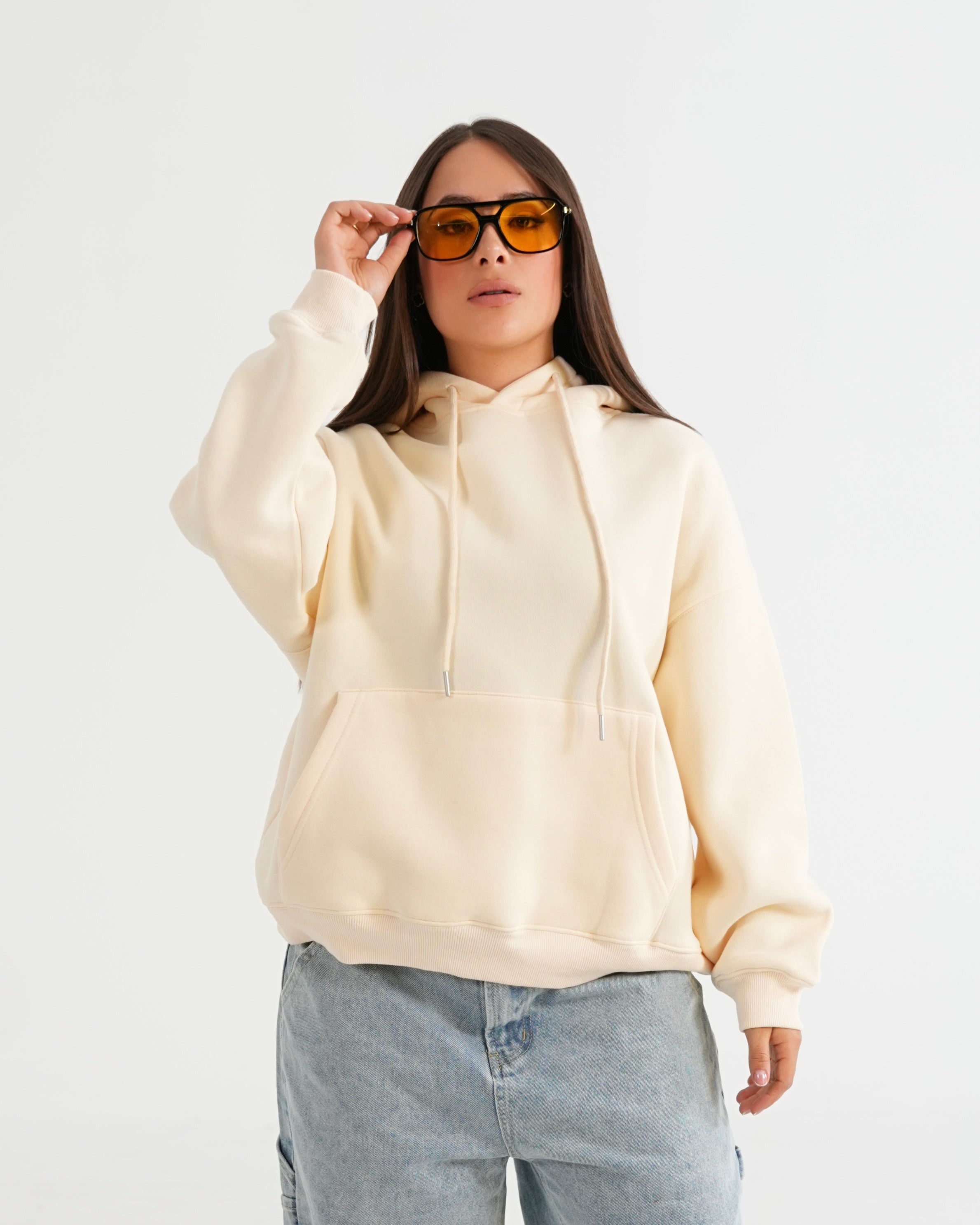 HOODIE FMSA042 BEIGE