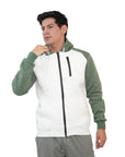 CHAQUETA SA104 VERDE BLANCO