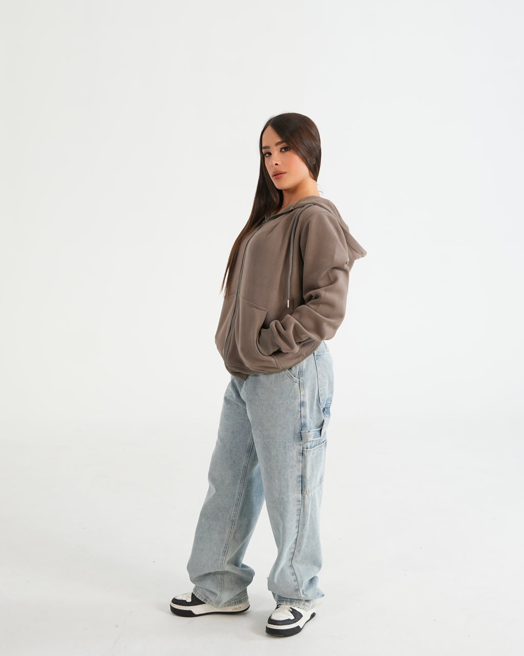 HOODIE FSA067 KHAKI O