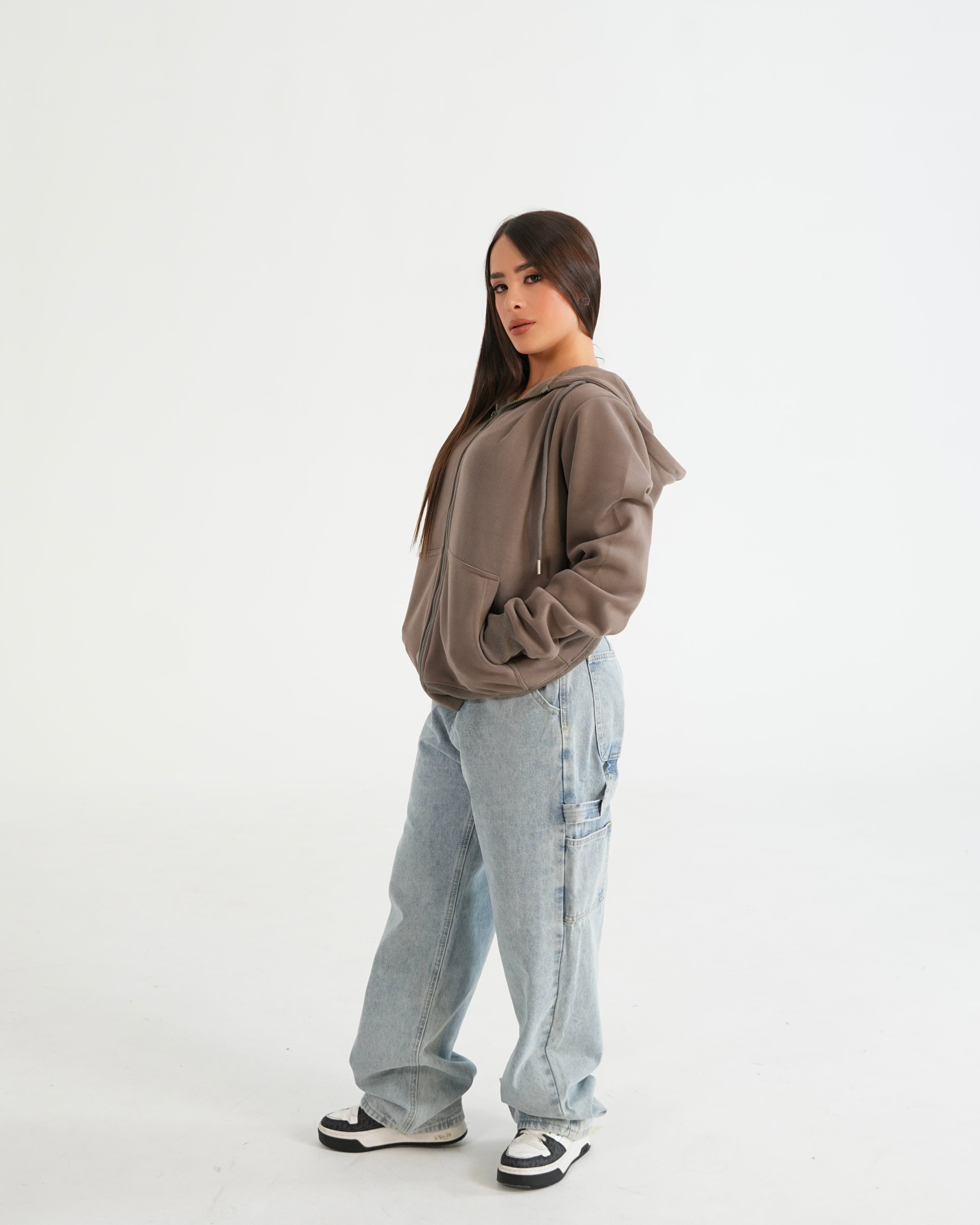 HOODIE FSA067 KHAKI O